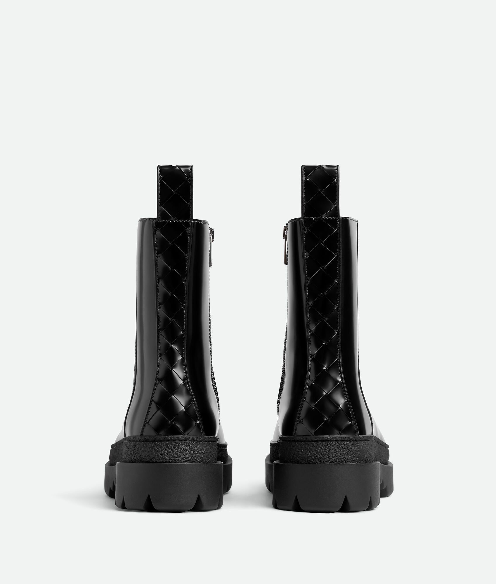 Bottega Veneta o1lf3ng10925 Leather Highway Ankle Boots in Black Size US 7 / EU 40 - 3 Thumbnail