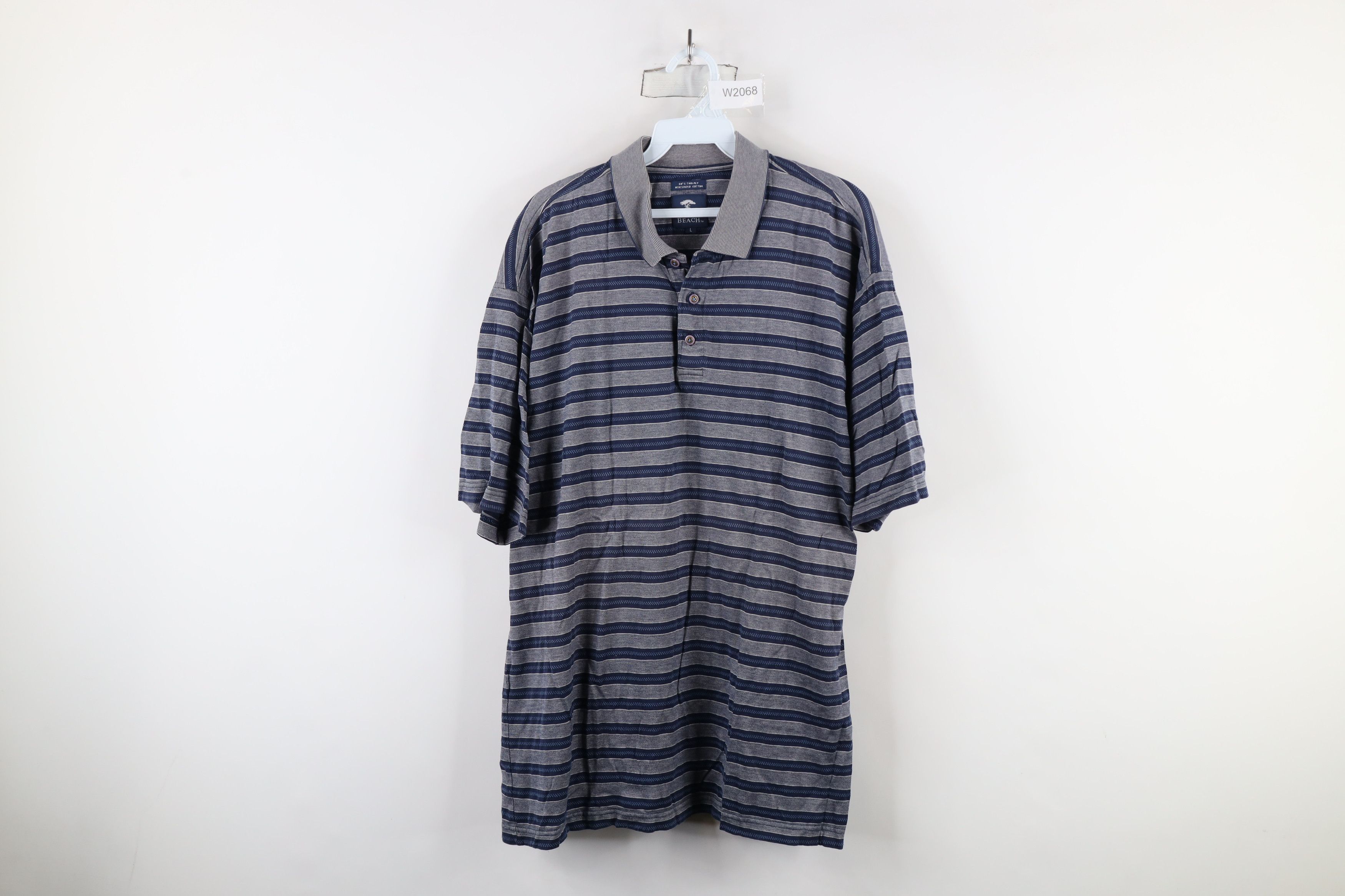 Vintage Vintage 90s Pebble Beach Block Collared Golf Polo Shirt Size US L / EU 52-54 / 3 - 1 Thumbnail