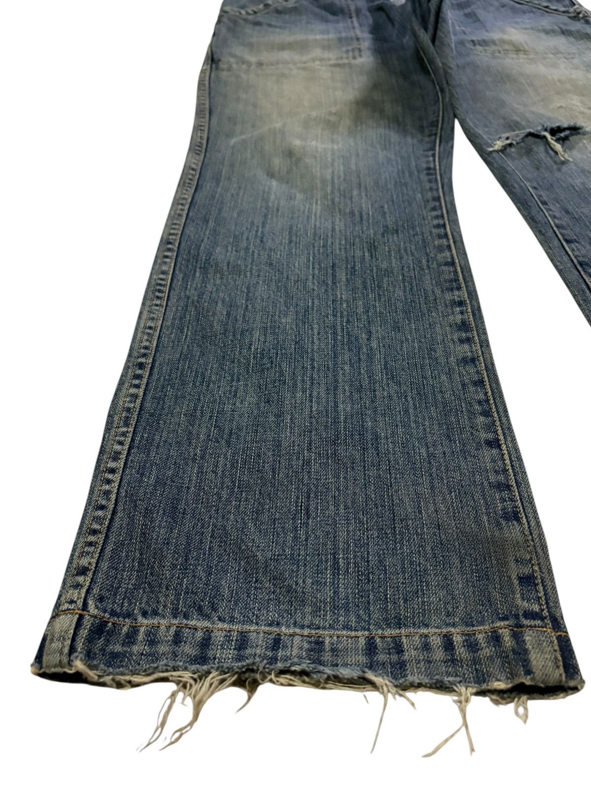 Gap Vintage Gap Army Baker Fatigue Mud Wash Distress Baggy Jeans Size US 38 / EU 54 - 6 Thumbnail