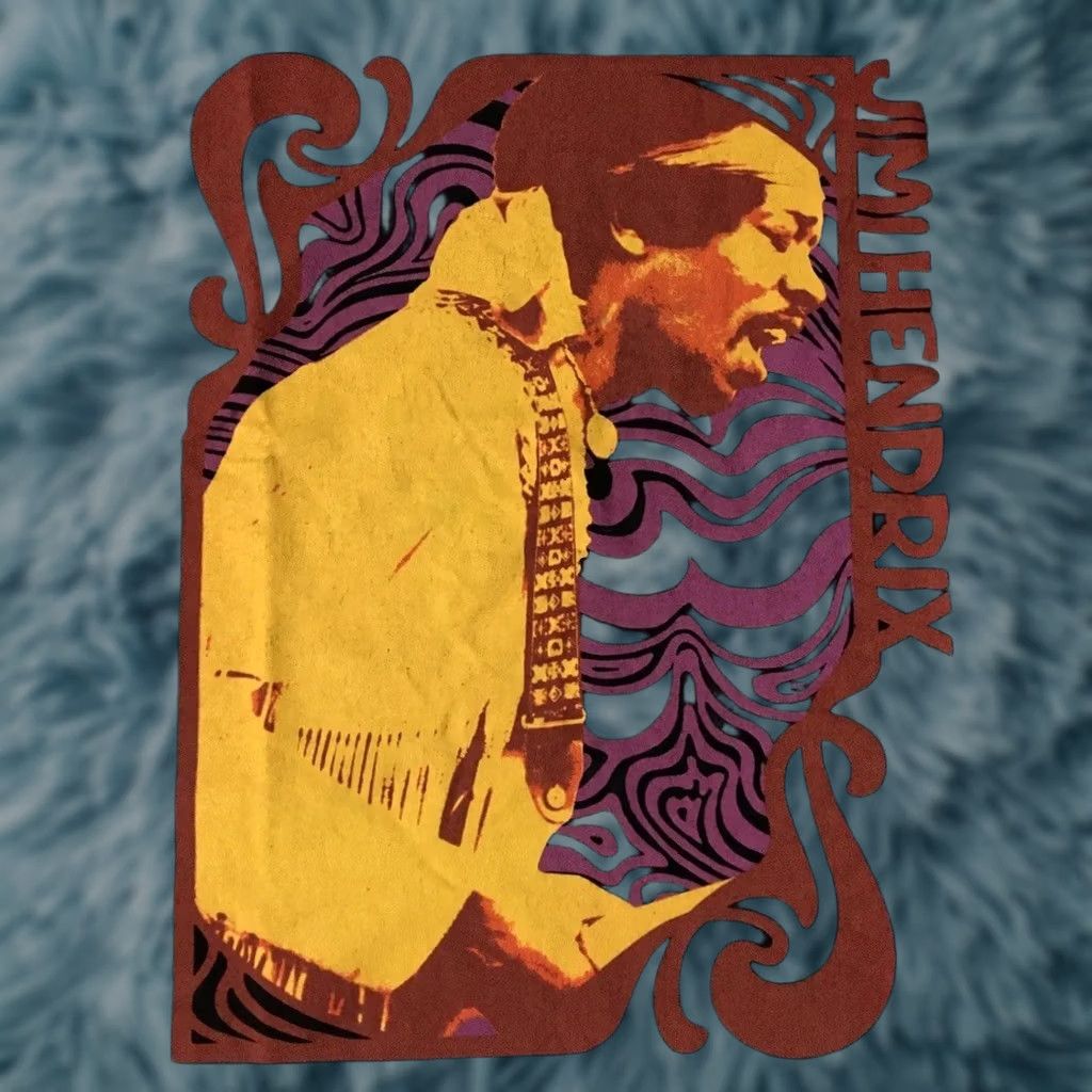 Vintage VINTAGE Jimi Hendrix Shirt XL Men T-Shirt Rock Band Concert Psychedelic 60s 70s 80s Black Graphic Tee Size US XL / EU 56 / 4 - 1 Thumbnail