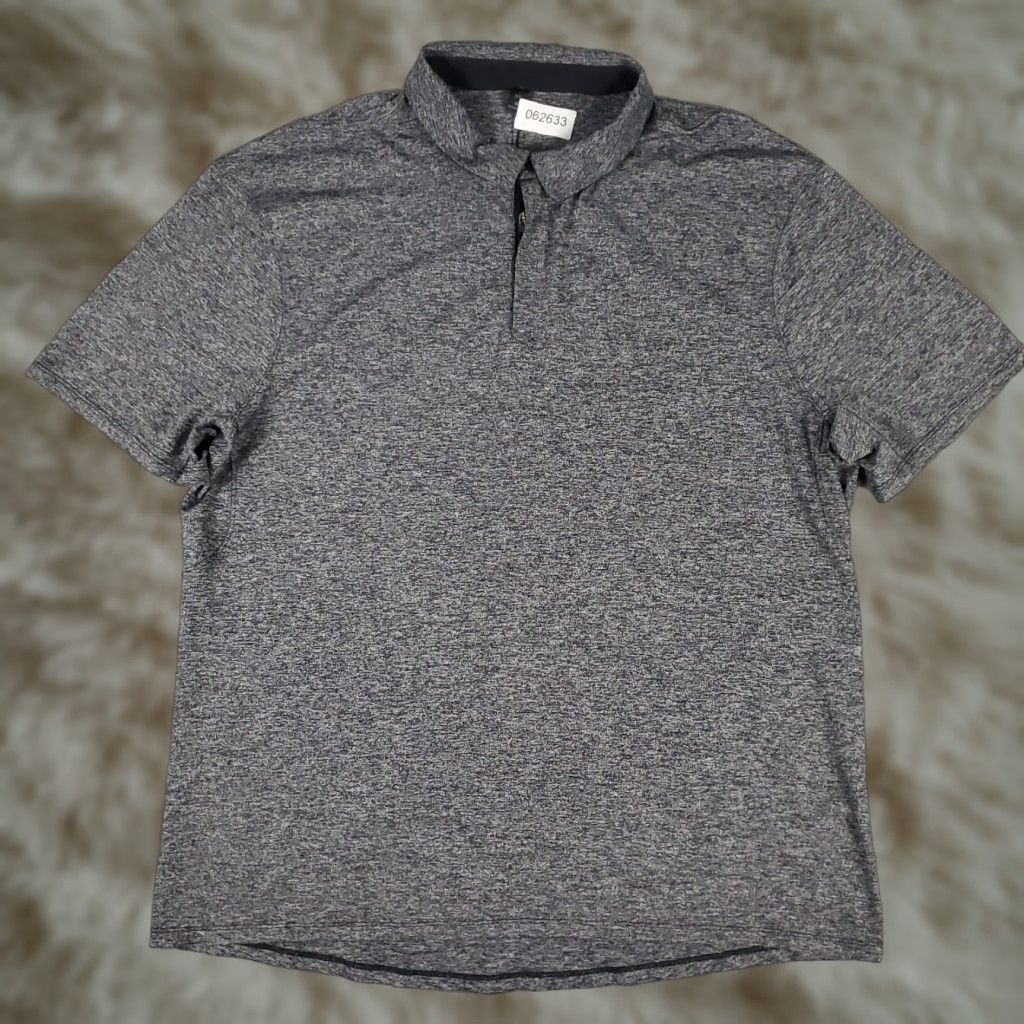 Lululemon Lululemon Polo Shirt Mens 2XL Gray Short Sleeve Polo Shirt Golf Activewear Casual Formal Business Size US XXL / EU 58 / 5 - 1 Thumbnail