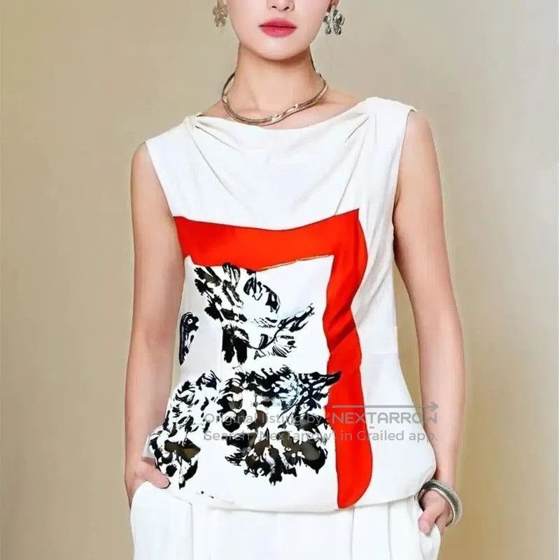 Dior Dior Summer Multicolor Silk Print Blouse . Size M / US 6-8 / IT 42-44 - 1 Thumbnail