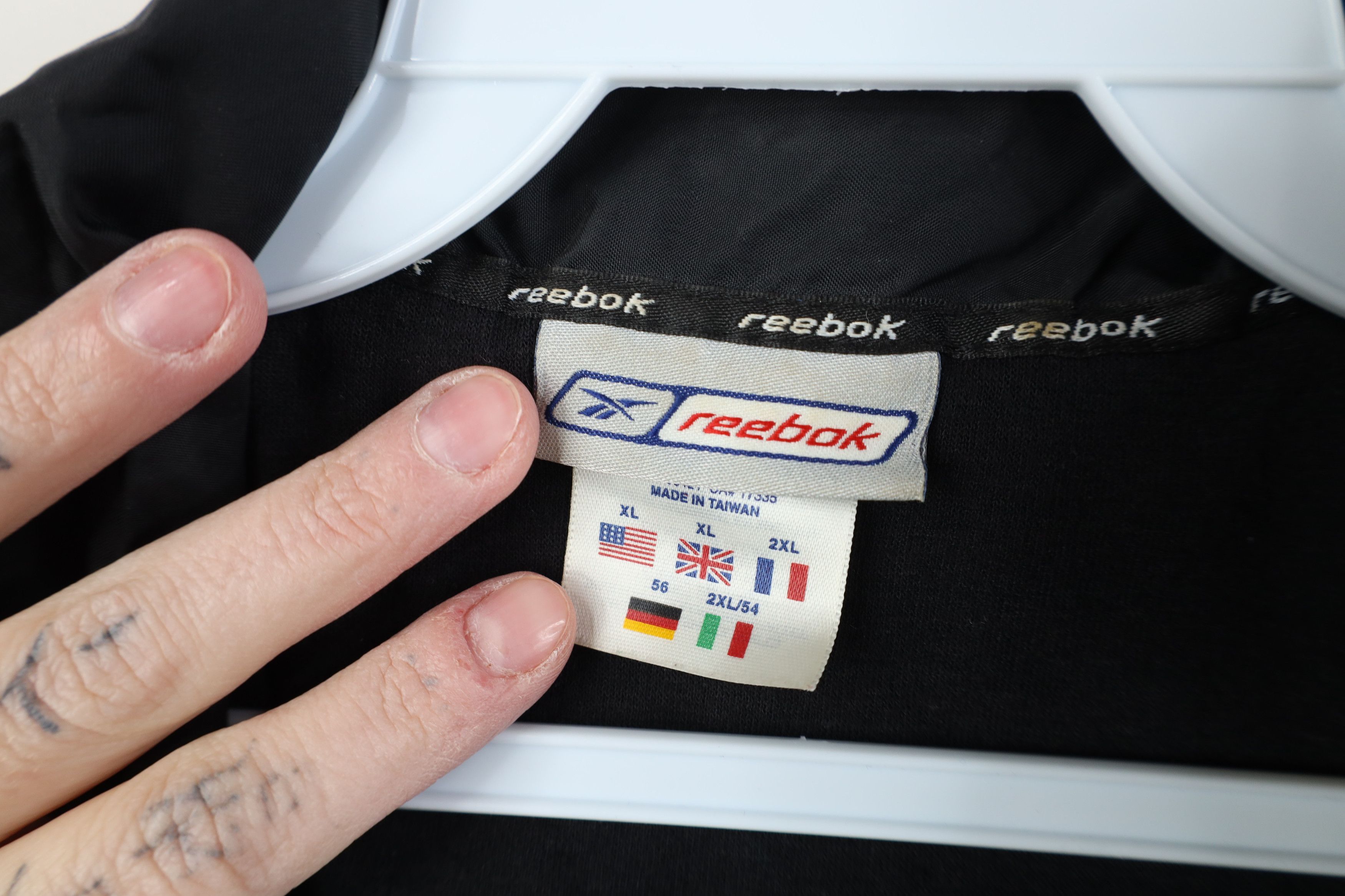 Reebok Vintage 90s Reebok Fleece Lined Full Zip Windbreaker Jacket Size US XL / EU 56 / 4 - 9 Thumbnail