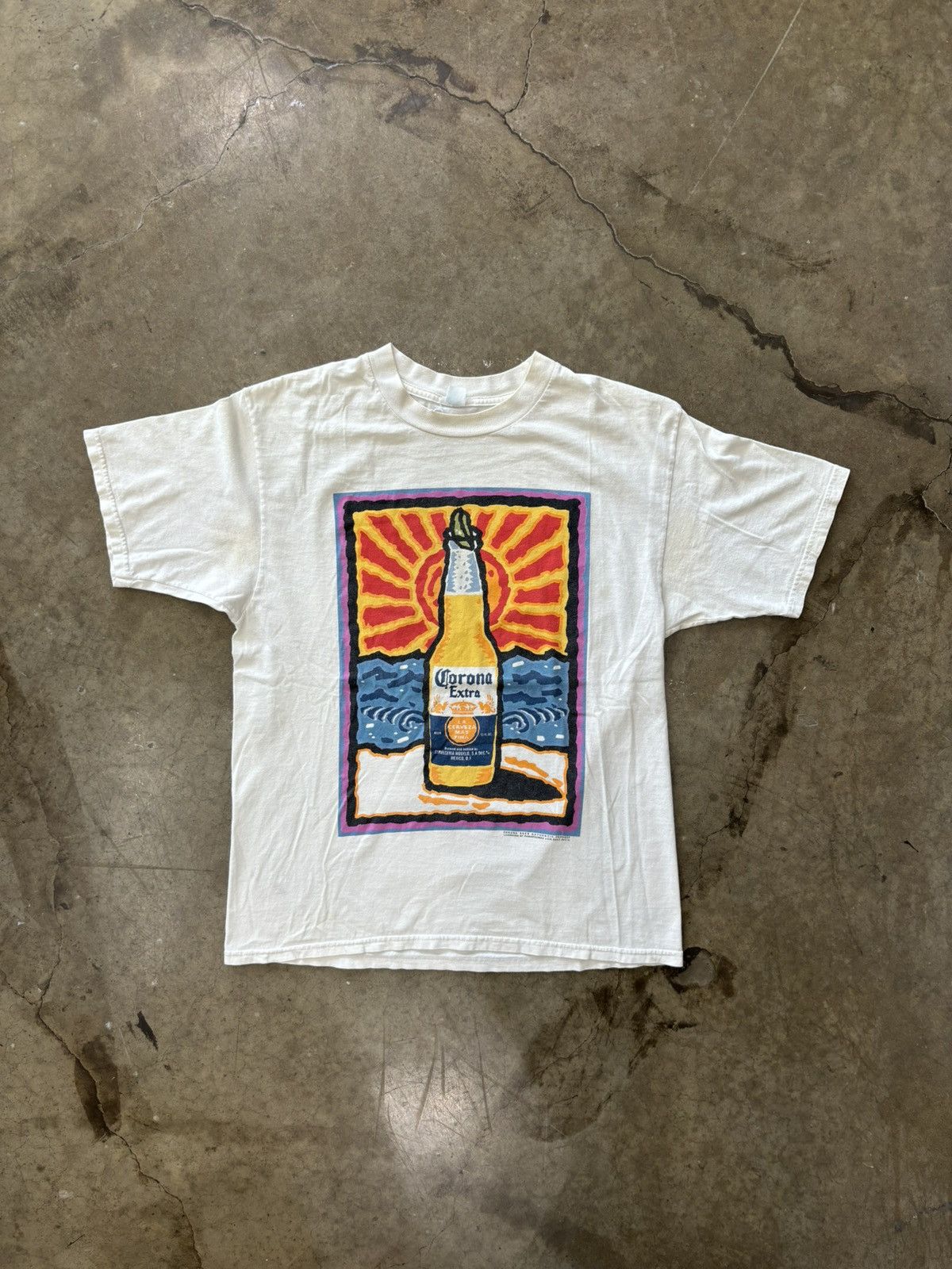 Vintage Vintage Corona Extra Beer Sunrise Tee Medium Size US M / EU 48-50 / 2 - 2 Thumbnail