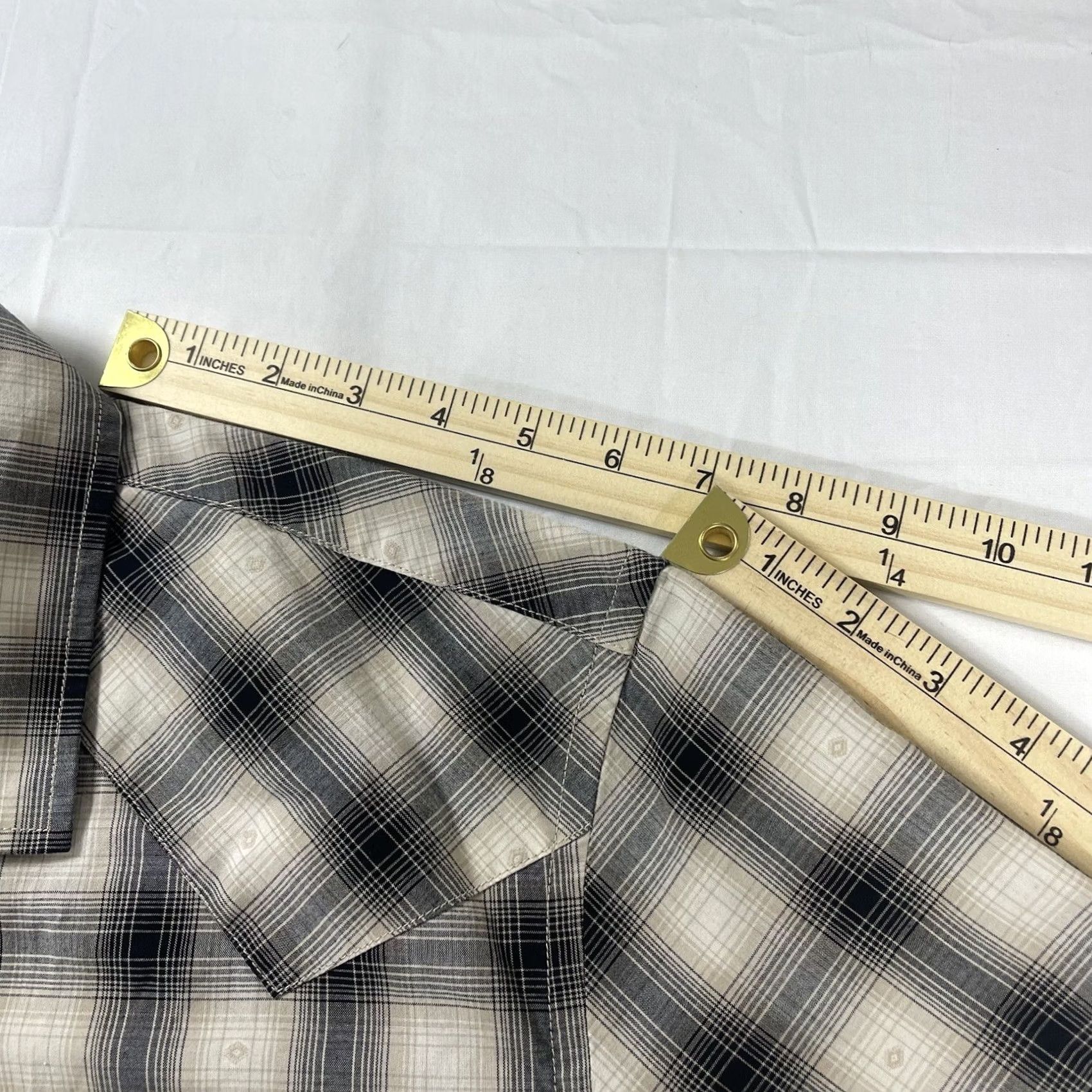 Pendleton Pendleton Mens XL Button-Up Shirt Pearl Button Gray Plaid Western L/S Cowboy N/A Size US XL / EU 56 / 4 - 6 Thumbnail