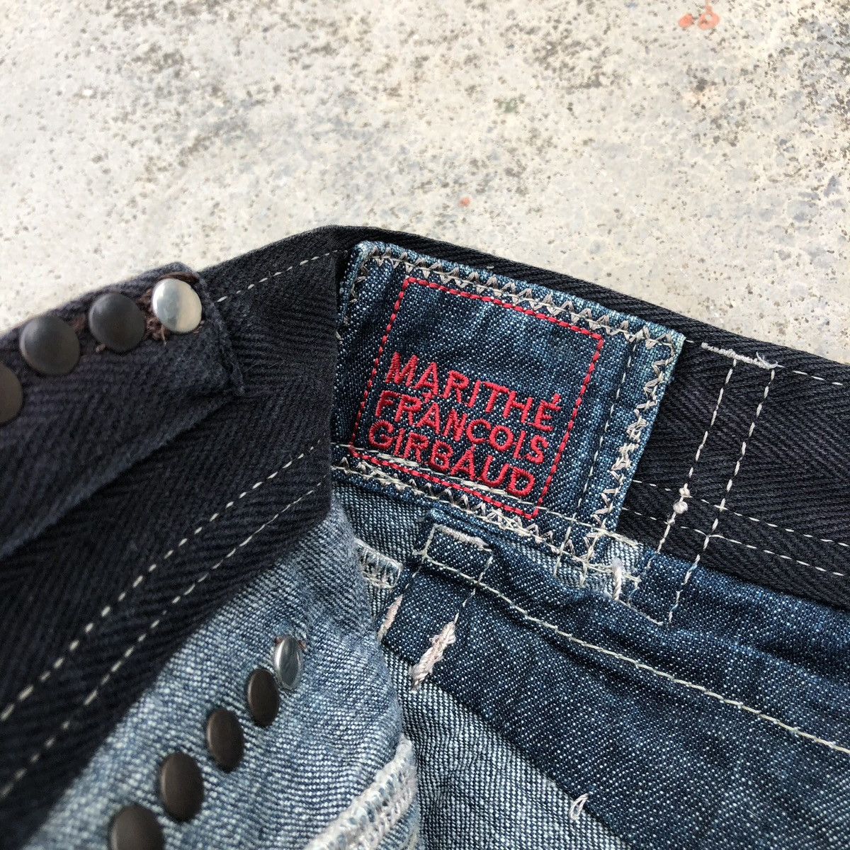 Marithe + Francois Girbaud MARITHE FRANCOIS GIRBAUD Straight Cut Denim Jeans Size US 32 / EU 48 - 15 Thumbnail