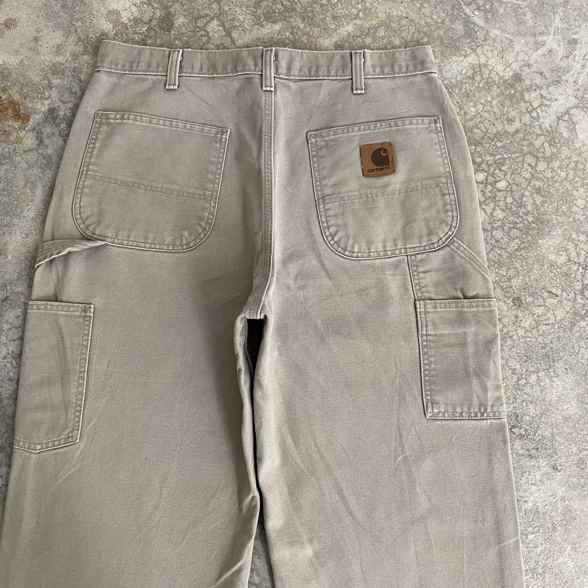 Carhartt Vintage Carhartt Desert Grey Carpenter Work Pants Size US 34 / EU 50 - 13 Thumbnail