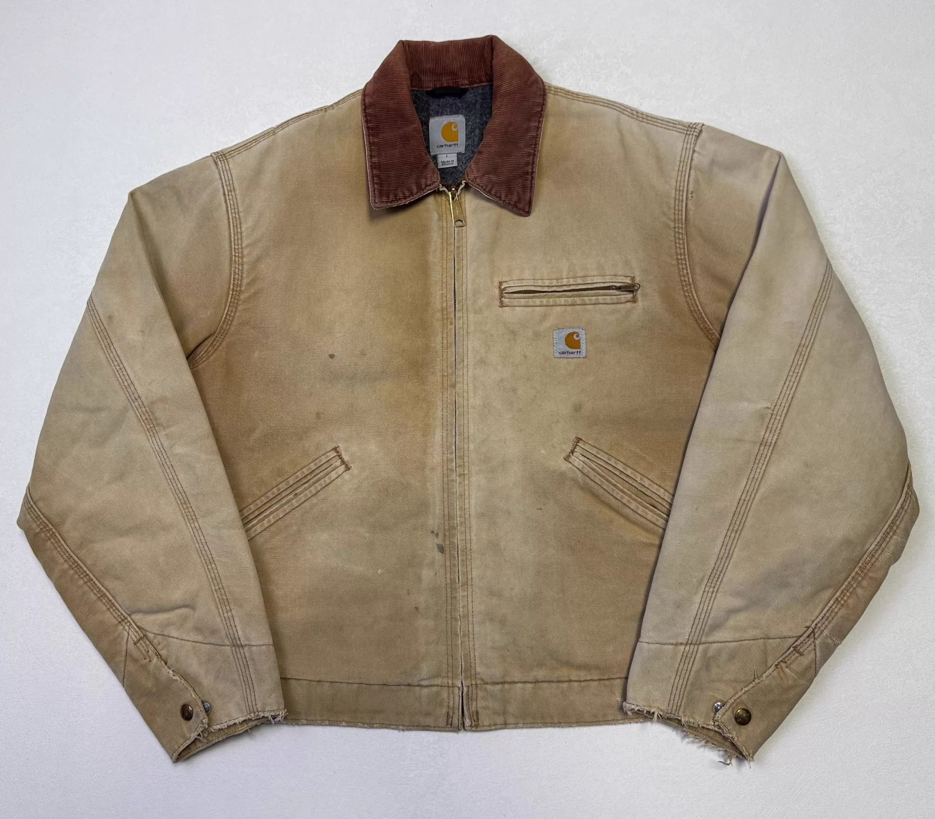 Carhartt Vintage Carhartt RNJ001 L BRN Detroit Jacket Size US L / EU 52-54 / 3 - 2 Thumbnail