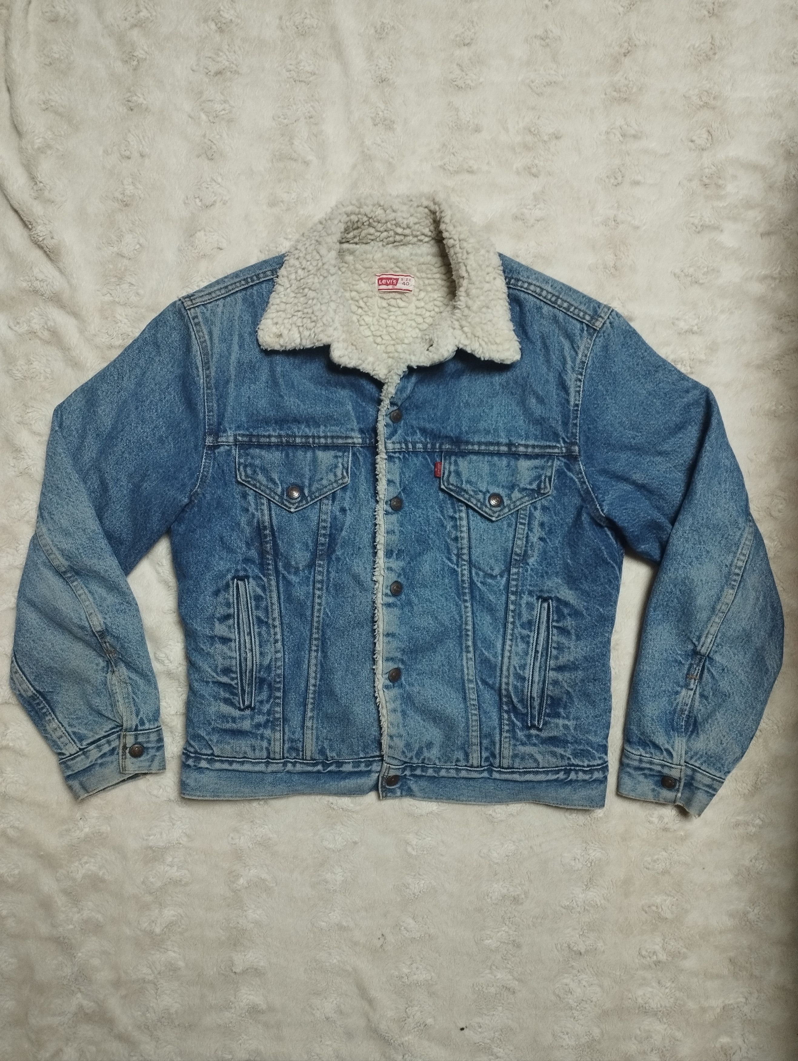 Levis Sherpa Trucker Jacket vintage men's size 40
