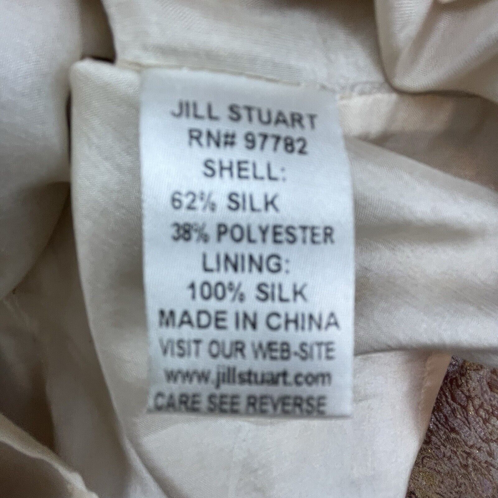 Jil Stuart Jill Stuart Dress 0 Pink Gold Shimmer Metallic Jacquard Silk Size S / US 4 / IT 40 - 8 Thumbnail