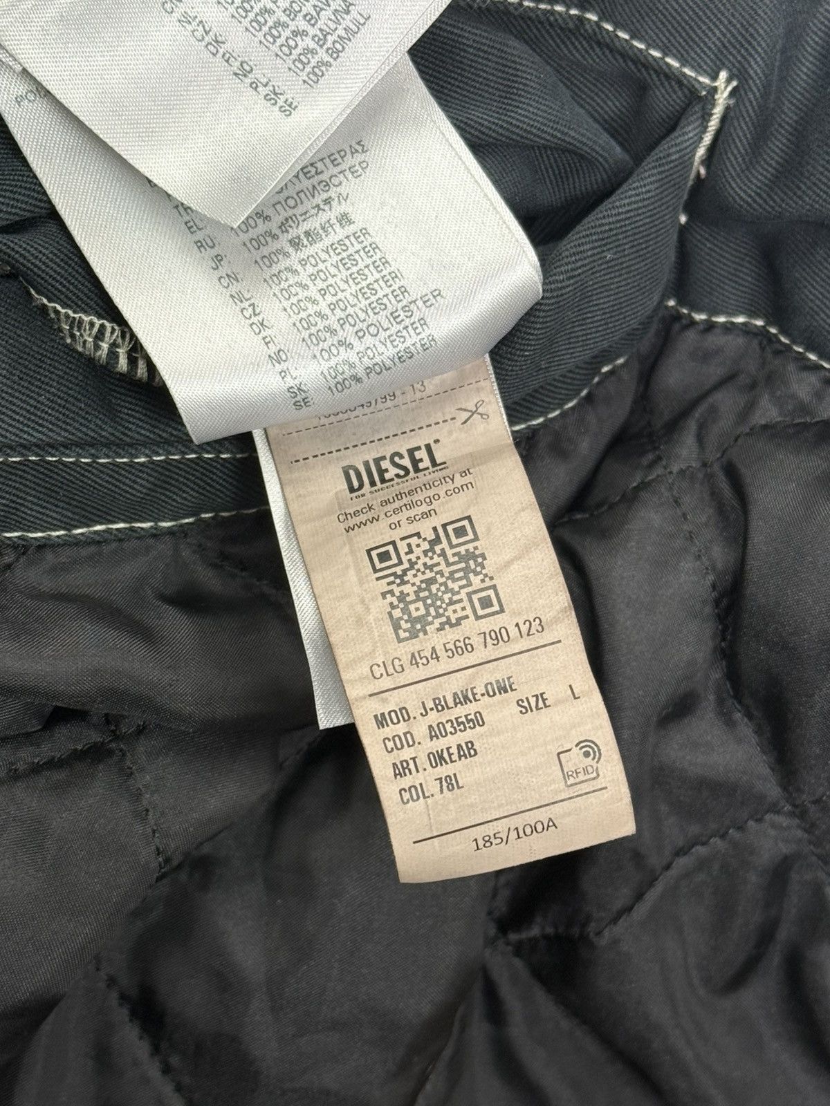 Diesel Diesel A03550 J Blake One Bomber Jacket In Black Size L Size US L / EU 52-54 / 3 - 18 Thumbnail