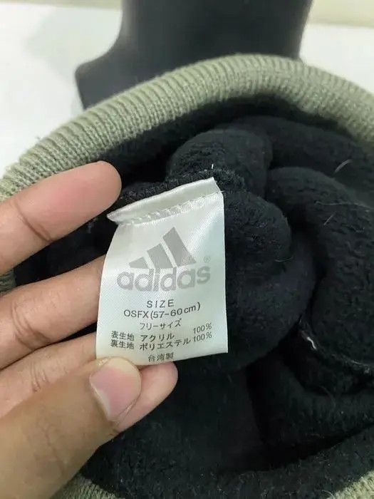 Adidas × Vintage Vintage Adidas Stripe Beanie Hat Size ONE SIZE - 5 Thumbnail