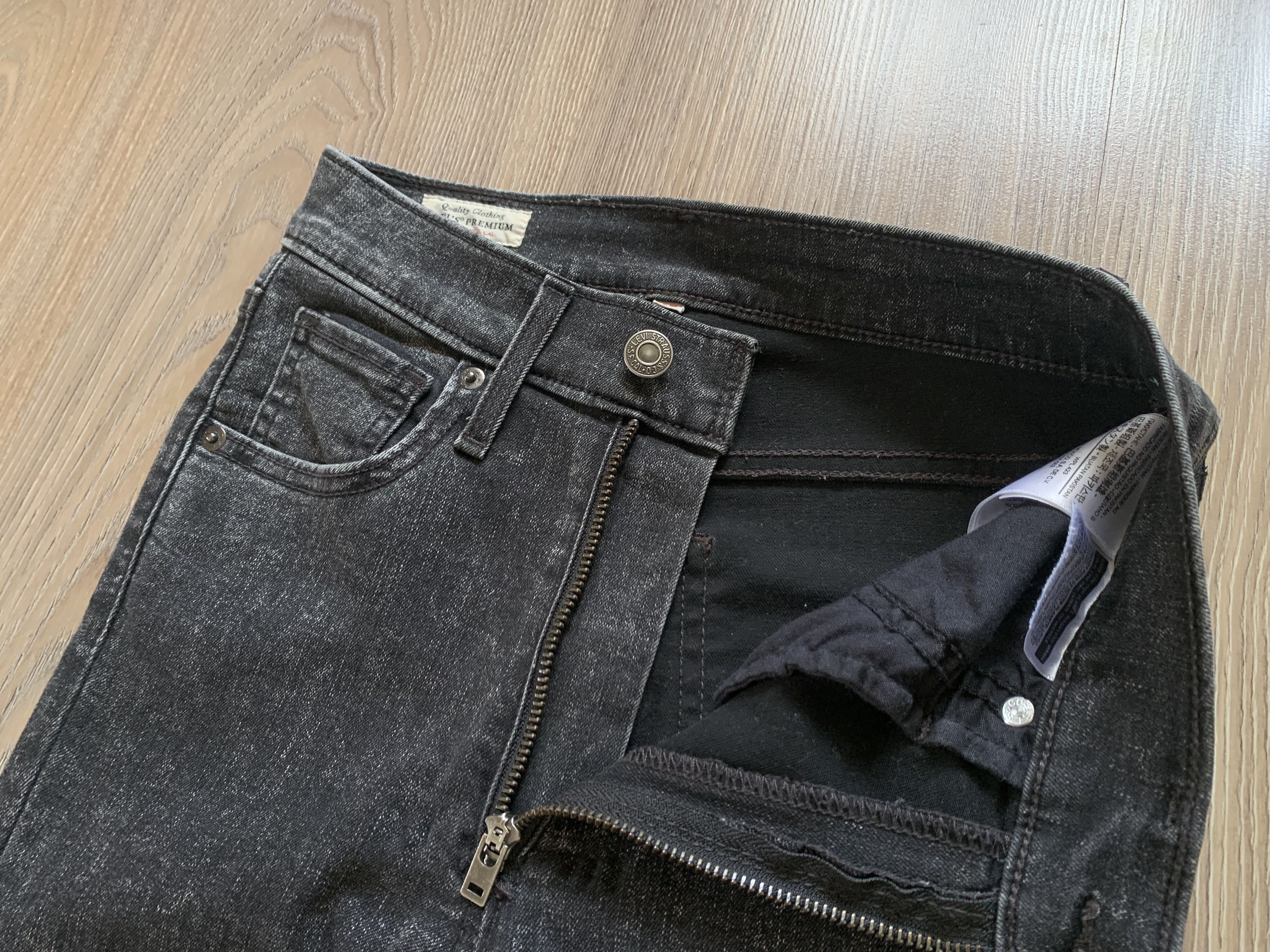 Levi's Levi’s Premium Womens Grey Stretch Denim Jeans Leggins Size 25" / US 0 / IT 36 - 5 Thumbnail
