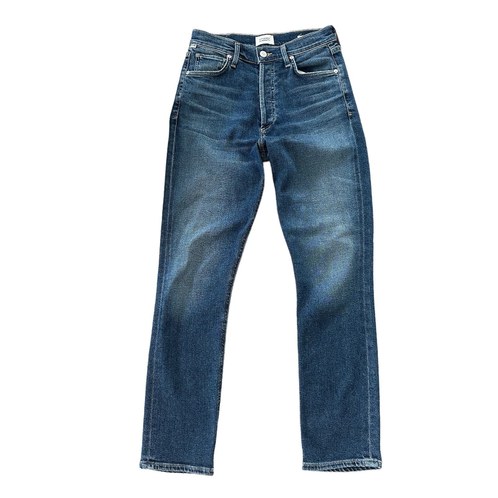 image of Citizens Of Humanity Charlotte High Rise Straight Jean in Blue, Women's (Size 24)