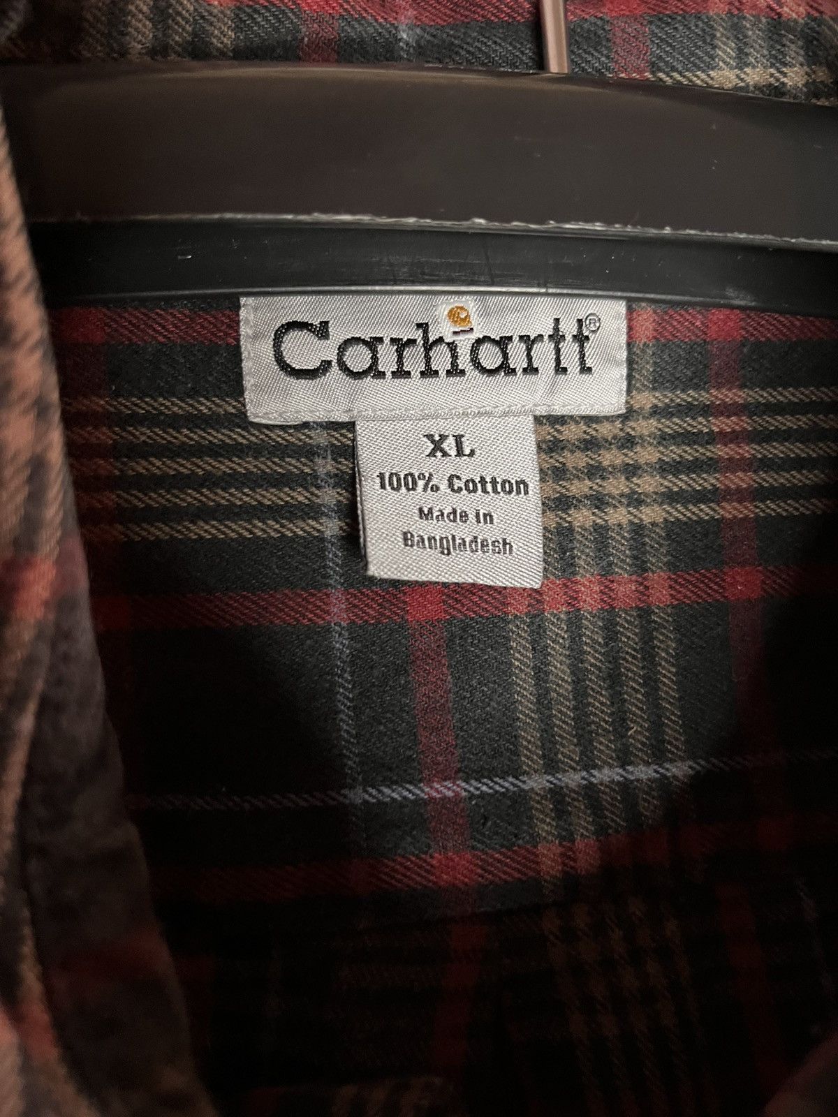 Carhartt Carhartt Heavyweight Plaid Flannel Work Shirt Size US XL / EU 56 / 4 - 3 Thumbnail