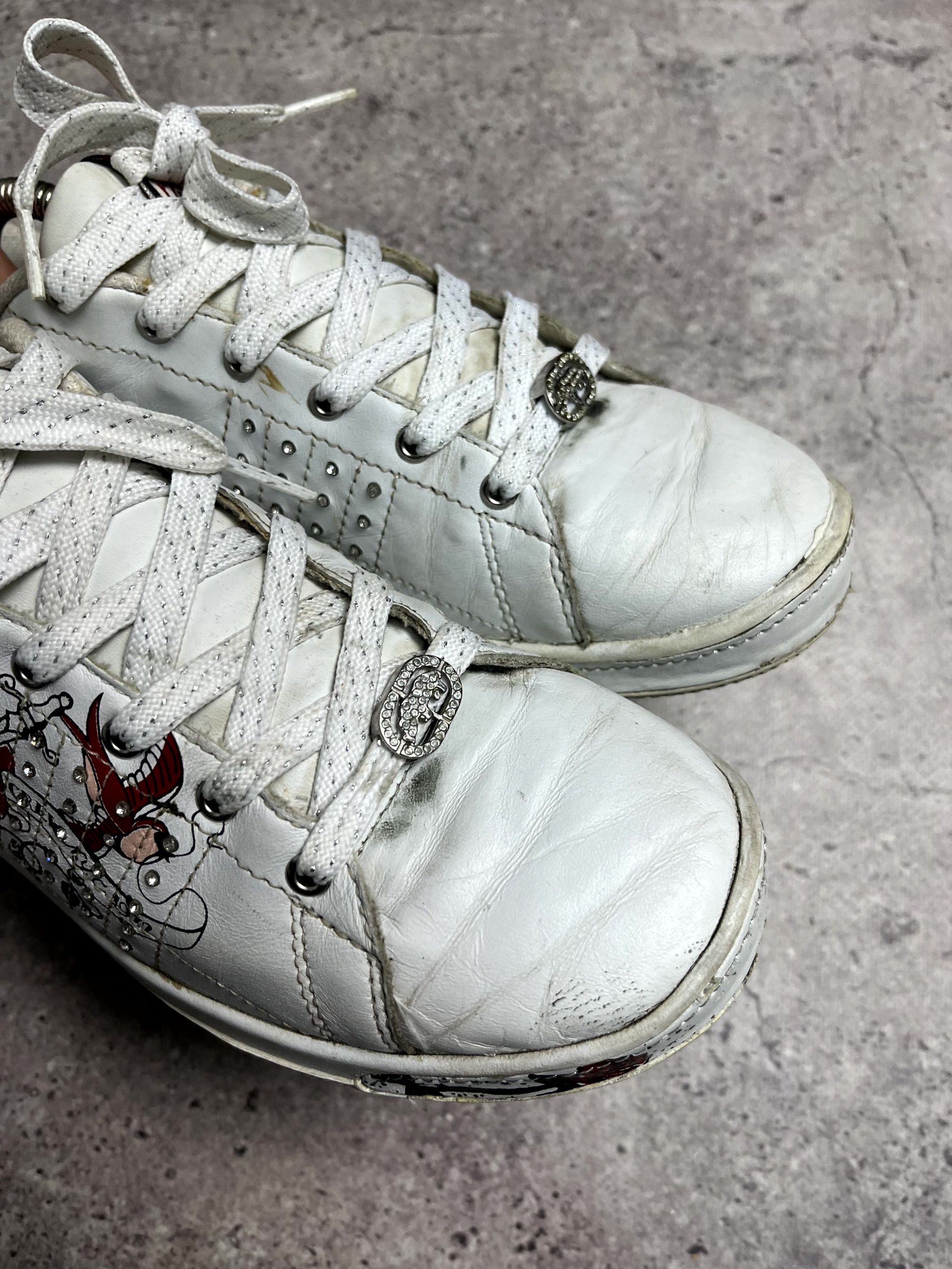 Ecko Unltd. Y2K Ecko Ecko Red White Sneakers Size US 7 EU 38 Size US 8 / IT 38 - 7 Thumbnail