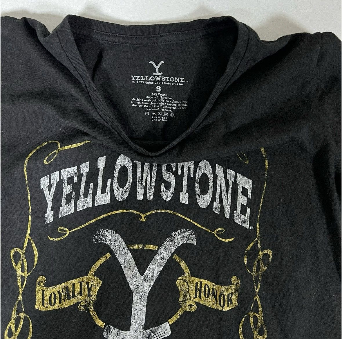 Yellow Rat Black ‘Yellowstone: Dutton Ranch’ T-Shirt Top Tee Size S ✨ Size US S / EU 44-46 / 1 - 2 Thumbnail