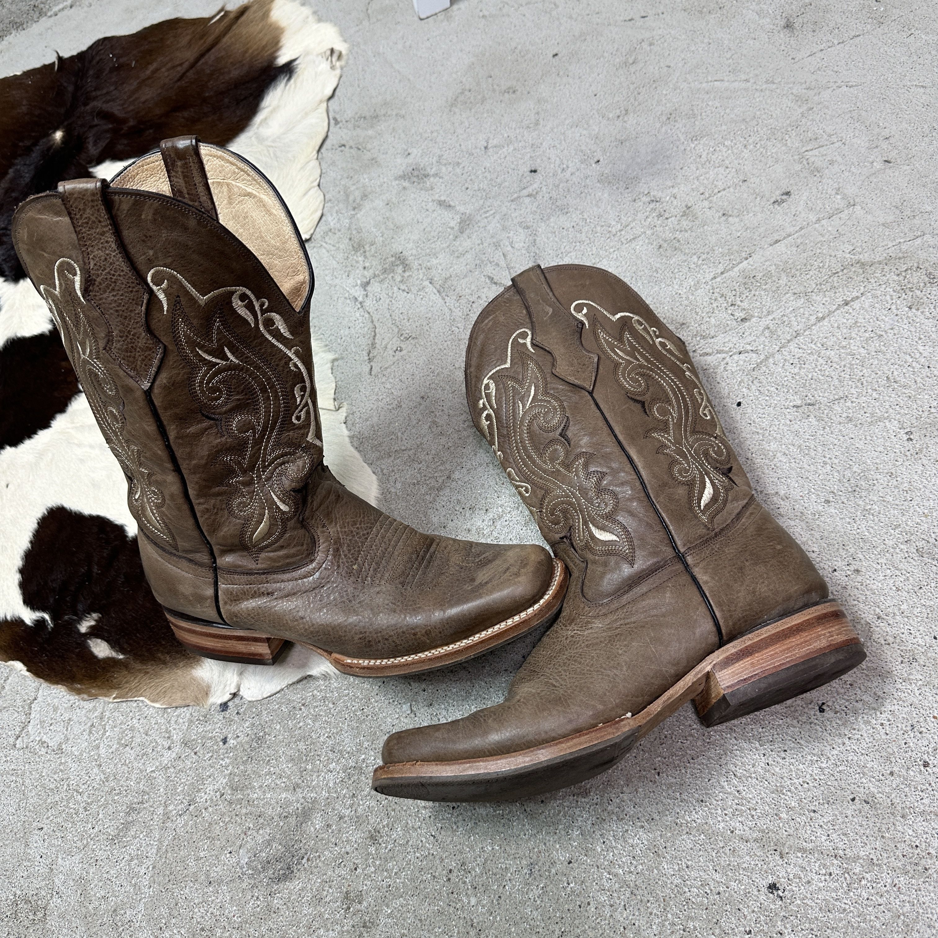 Vintage Vintage Leather Western Cowboy Boots 90s Size US 12 / IT 42 - 7 Thumbnail