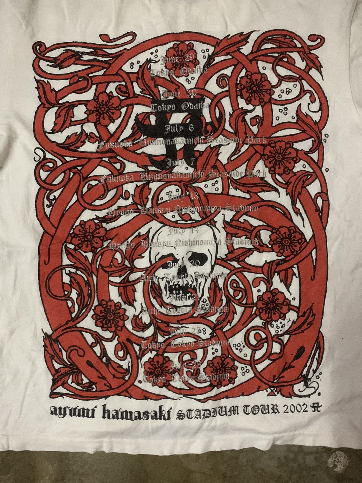 Band Tees Vintage Y2K Ayumi Hamasaki Stadium Tour 2002 Size US S / EU 44-46 / 1 - 9 Thumbnail