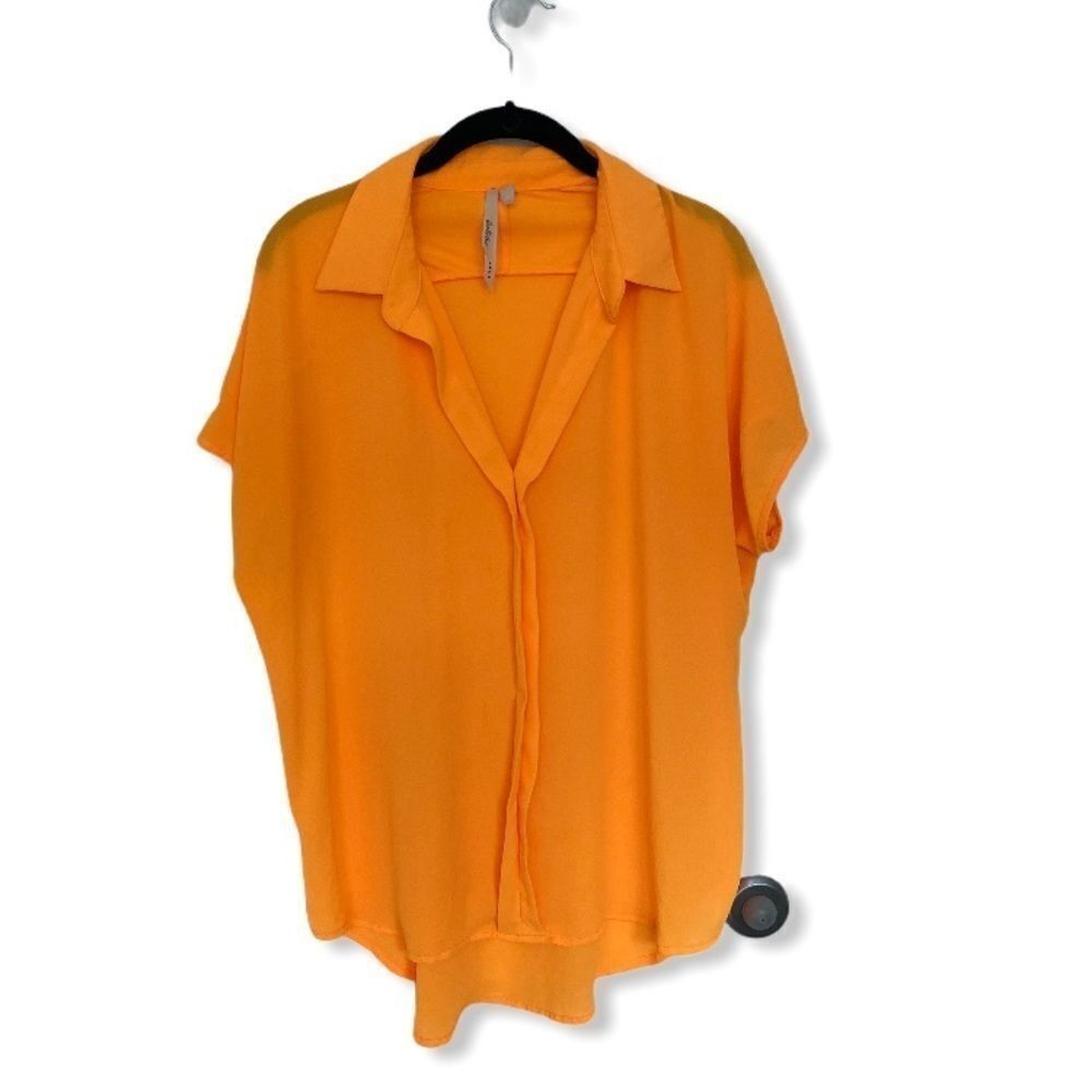 Other Bellatrix Women’s Size M Neon Orange High Low Button Front B Size M / US 6-8 / IT 42-44 - 2 Thumbnail
