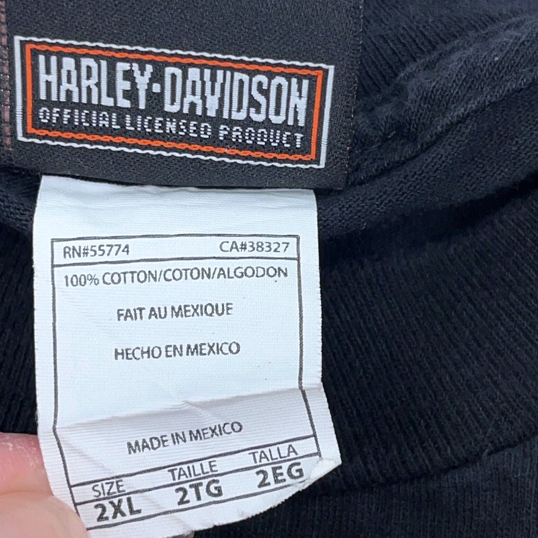 Harley Davidson Harley-Davidson Shirt Men XXL Black Long Sleeve Tee Motorcycle Screaming Eagle Size US XXL / EU 58 / 5 - 5 Thumbnail