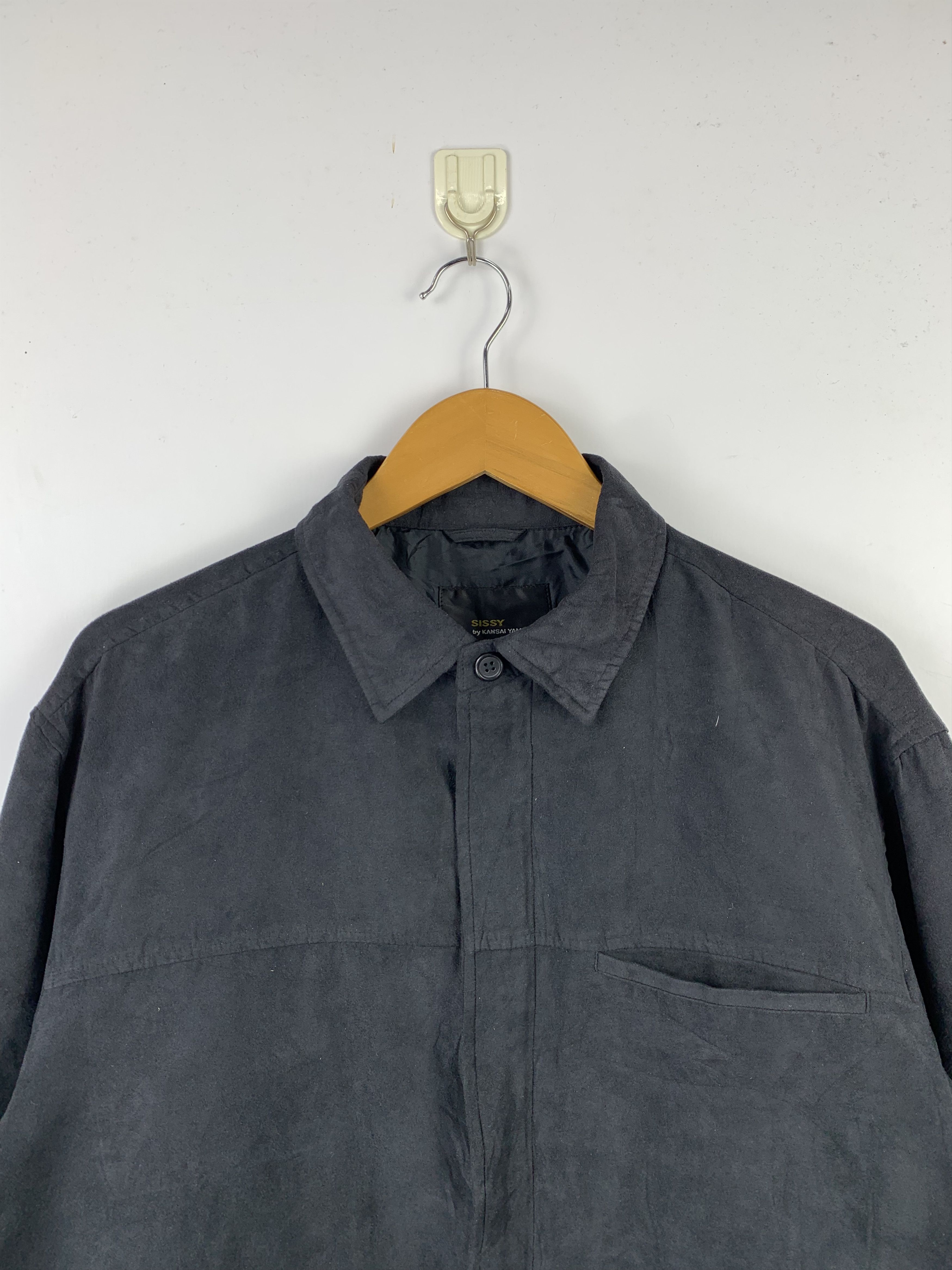 Japanese Brand Vintage Kansai Yamamoto Zipper Denim Jacket J1576 Size US L / EU 52-54 / 3 - 2 Thumbnail