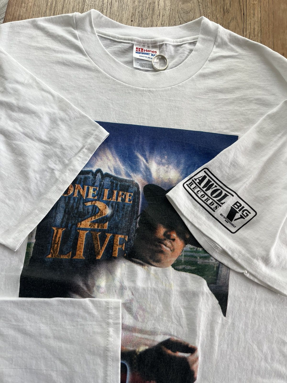 Vintage Vtg C-BO One Life 2 Live Rapper by AWOL RECORDS 90’s Tshirt Size US XL / EU 56 / 4 - 8 Thumbnail