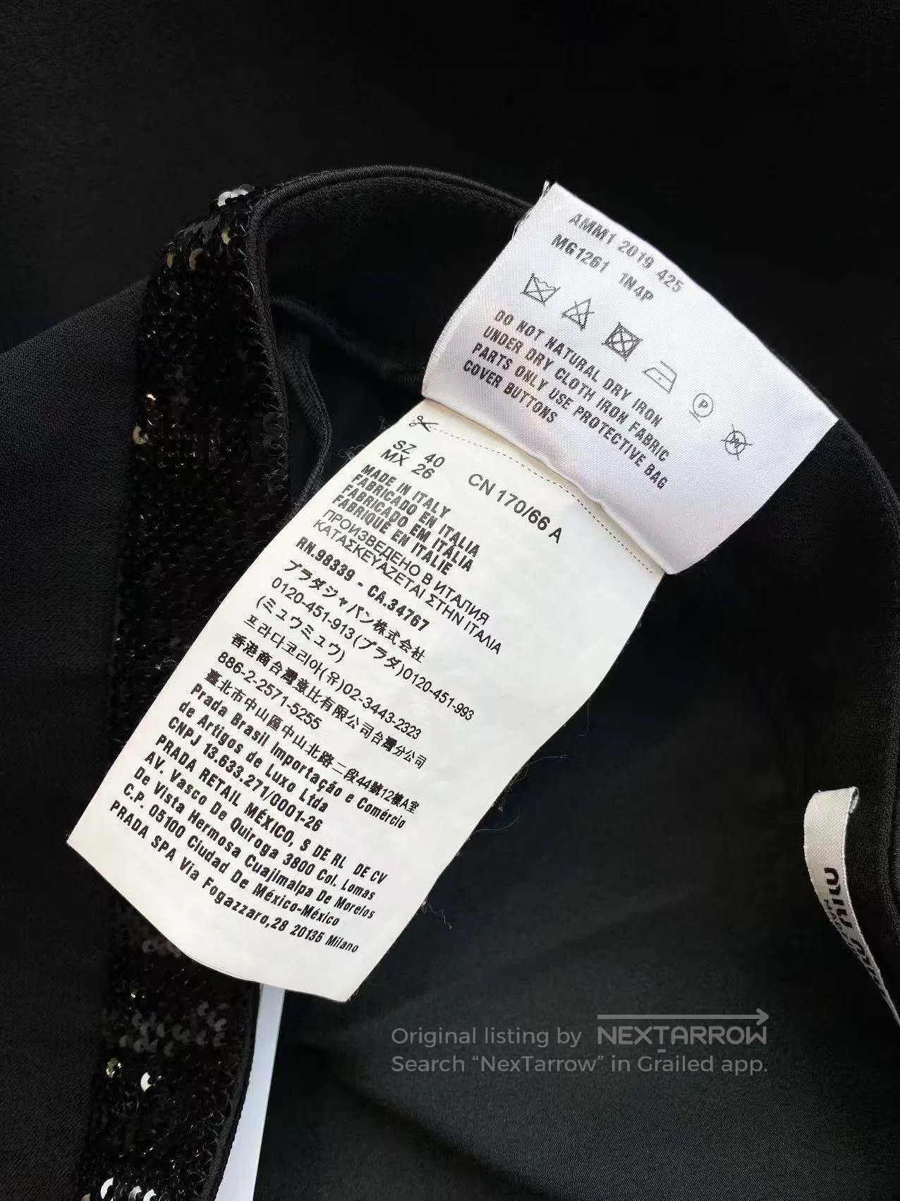 Miu Miu Miu Miu Black Sequin Mini Skirt| Size 26" / US 2 / IT 38 - 5 Thumbnail