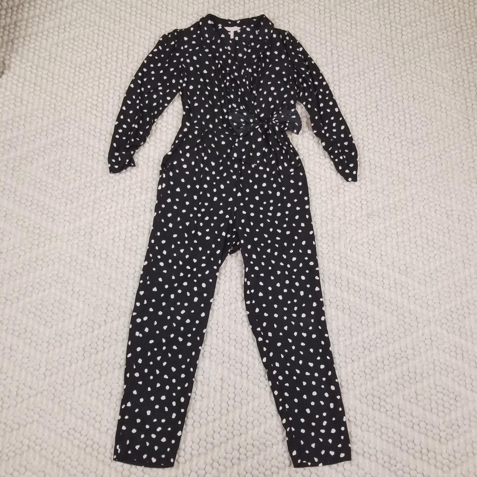 Rebecca Taylor Rebecca Taylor Nova Dot Jacquard Silk Blend Jumpsuit 2 Size 26" / US 2 / IT 38 - 8 Thumbnail