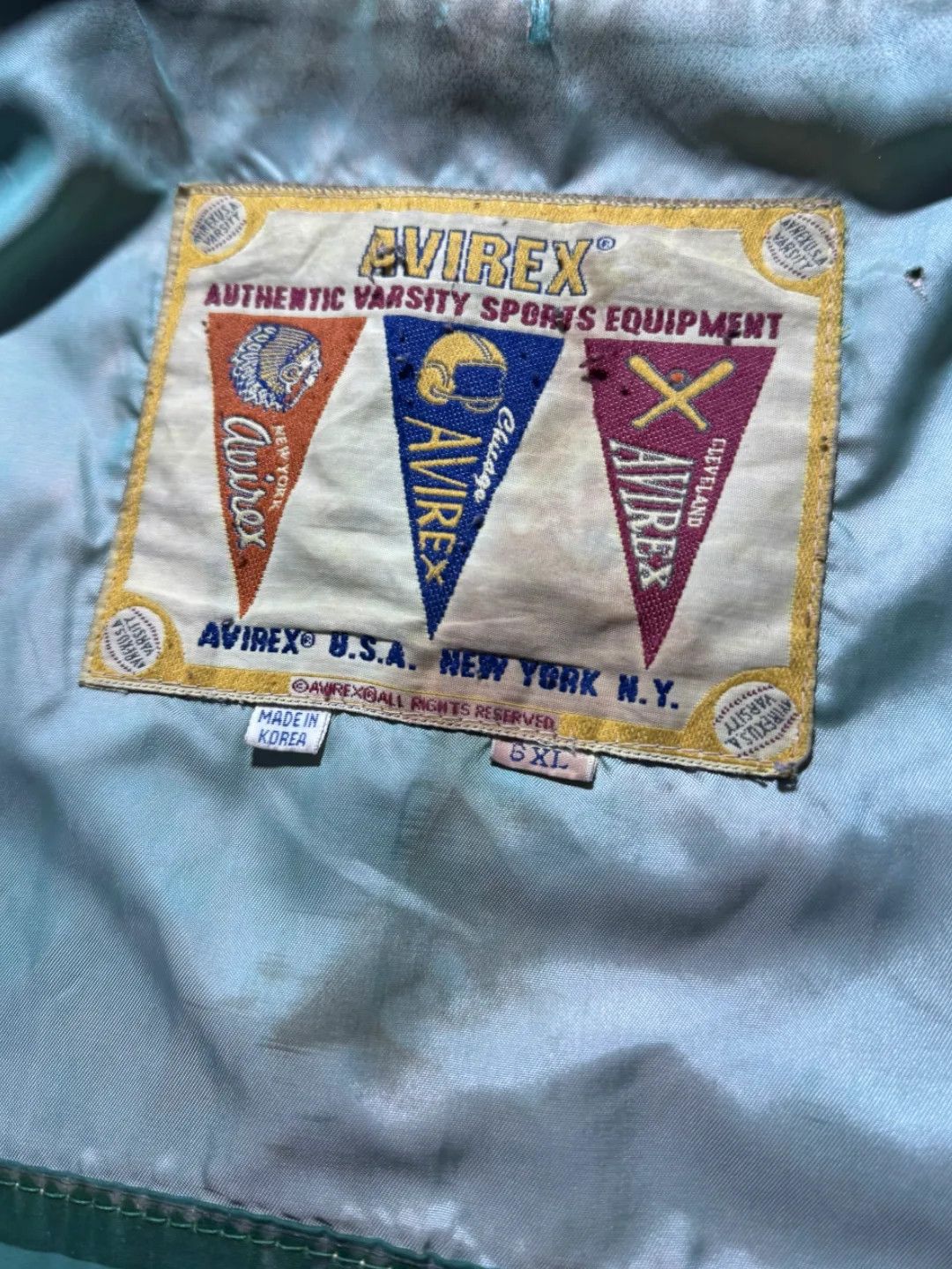 Avirex Vintage 1998 Avirex ASL Soccer Finals Leather Jacket Size US XXL / EU 58 / 5 - 8 Thumbnail