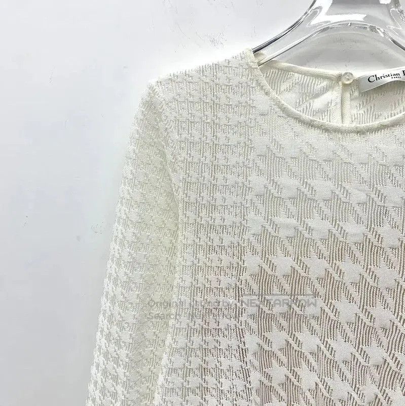 Dior Dior White Knit Pullover for Women . Size XS / US 0-2 / IT 36-38 - 3 Thumbnail