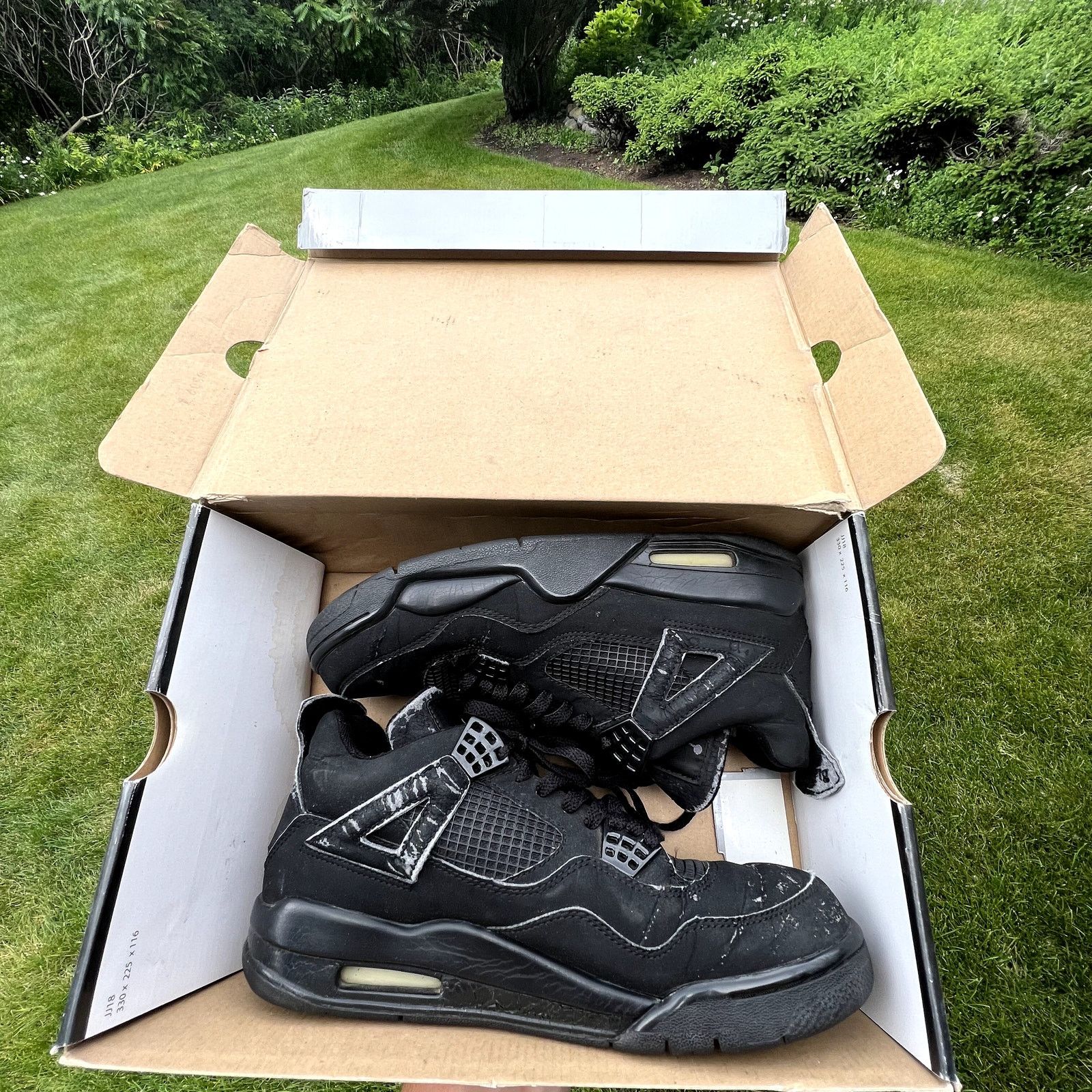 Jordan Brand × Nike Nike Air Jordan 4 Retro Black Cat 2006 Men's Shoes - Size 9 Size US 9 / EU 42 - 10 Thumbnail