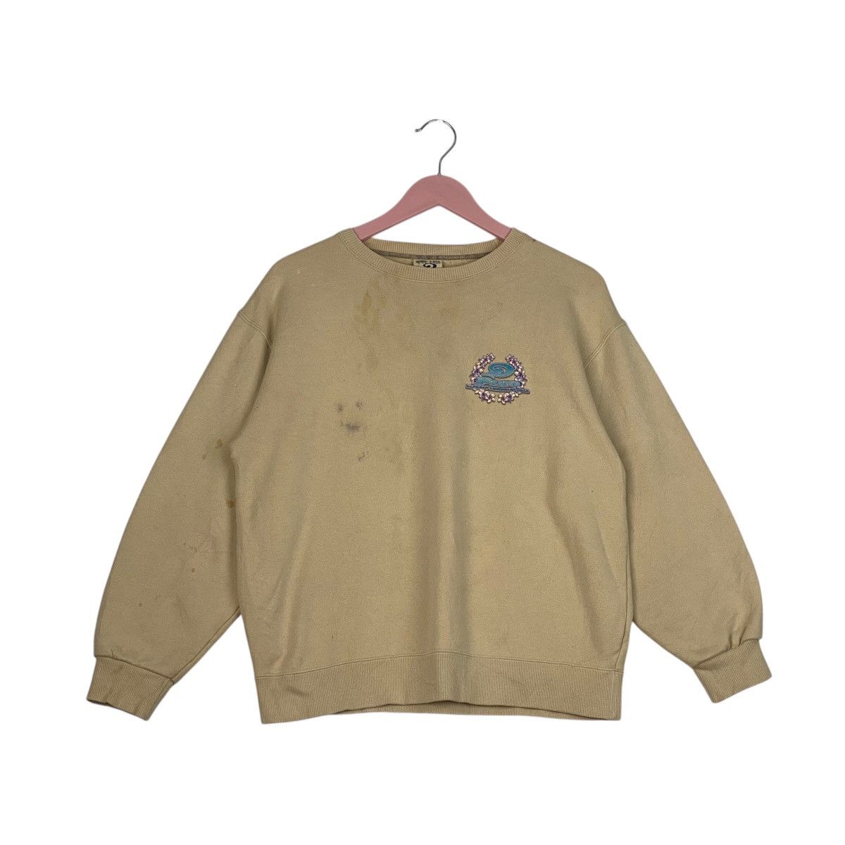 Designer × Vintage Vintage Piko Small Embroidered Crewneck Sweatshirt Brown Size US S / EU 44-46 / 1 - 3 Thumbnail