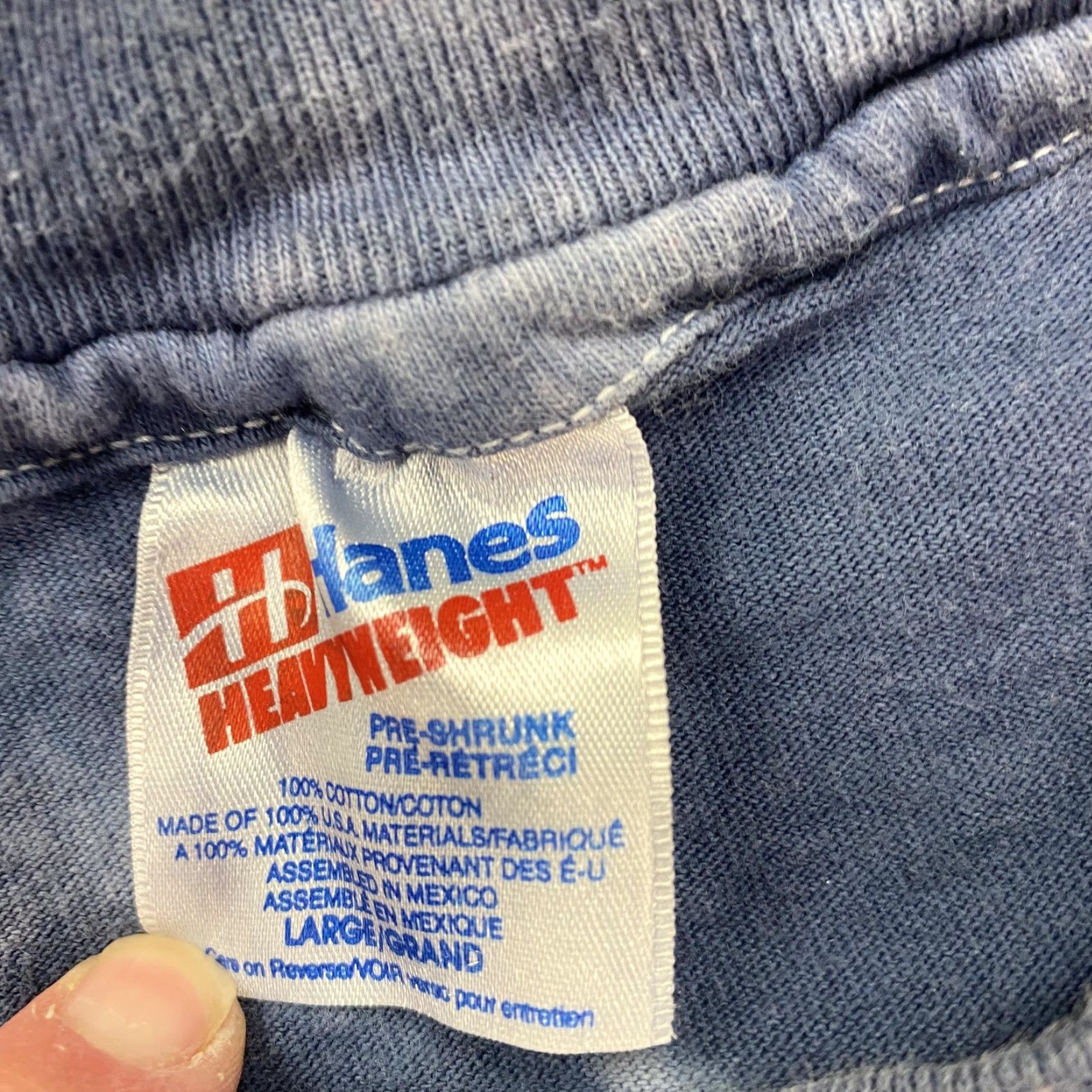 Hanes VINTAGE Hanes One World Shirt Mens Large Crew Neck Tie Dye 90s World Peace Graphic Print Short Sleeve Mens L Size US L / EU 52-54 / 3 - 5 Thumbnail
