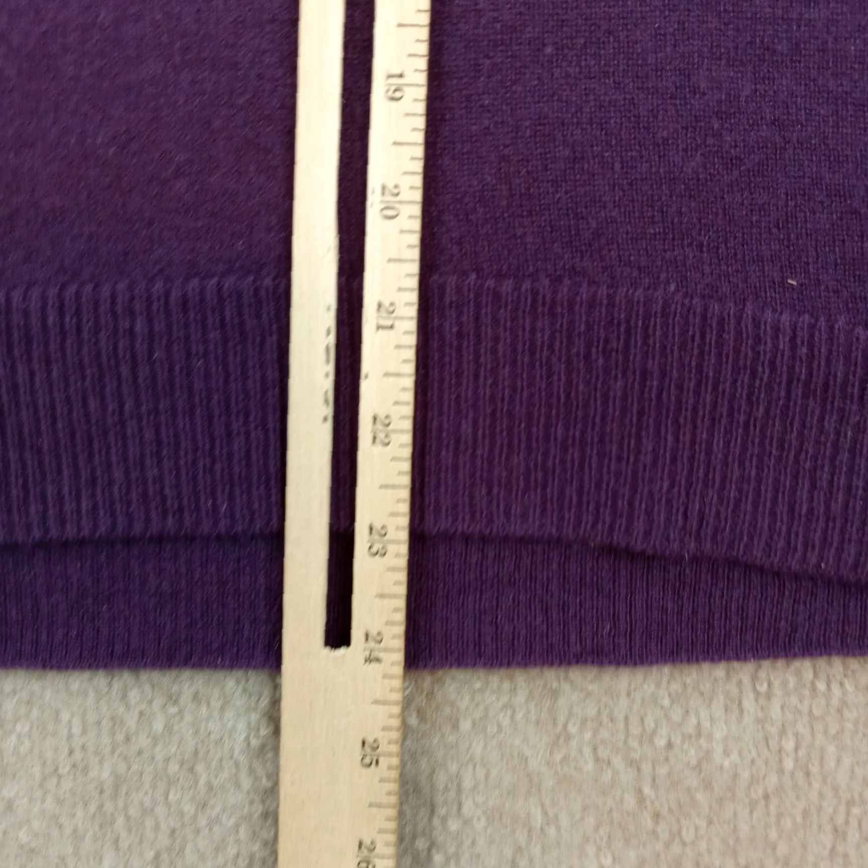Vintage Pure Cashmere Sweater Womens Extra Large XL Purple Striped Size M / US 6-8 / IT 42-44 - 3 Thumbnail