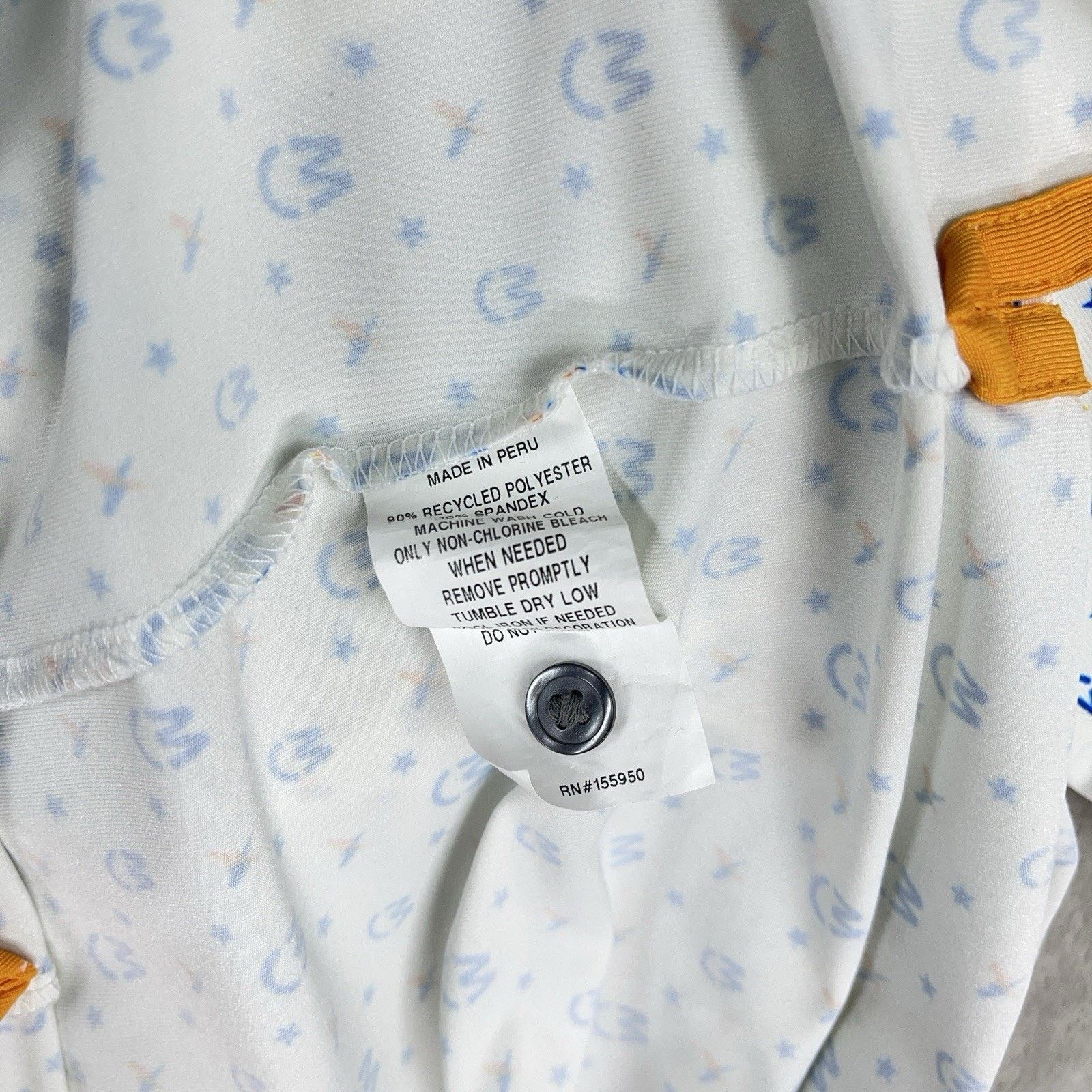 Other Greyson Golf Polo Mens Medium White Blue Workday AOP Size US M / EU 48-50 / 2 - 9 Thumbnail