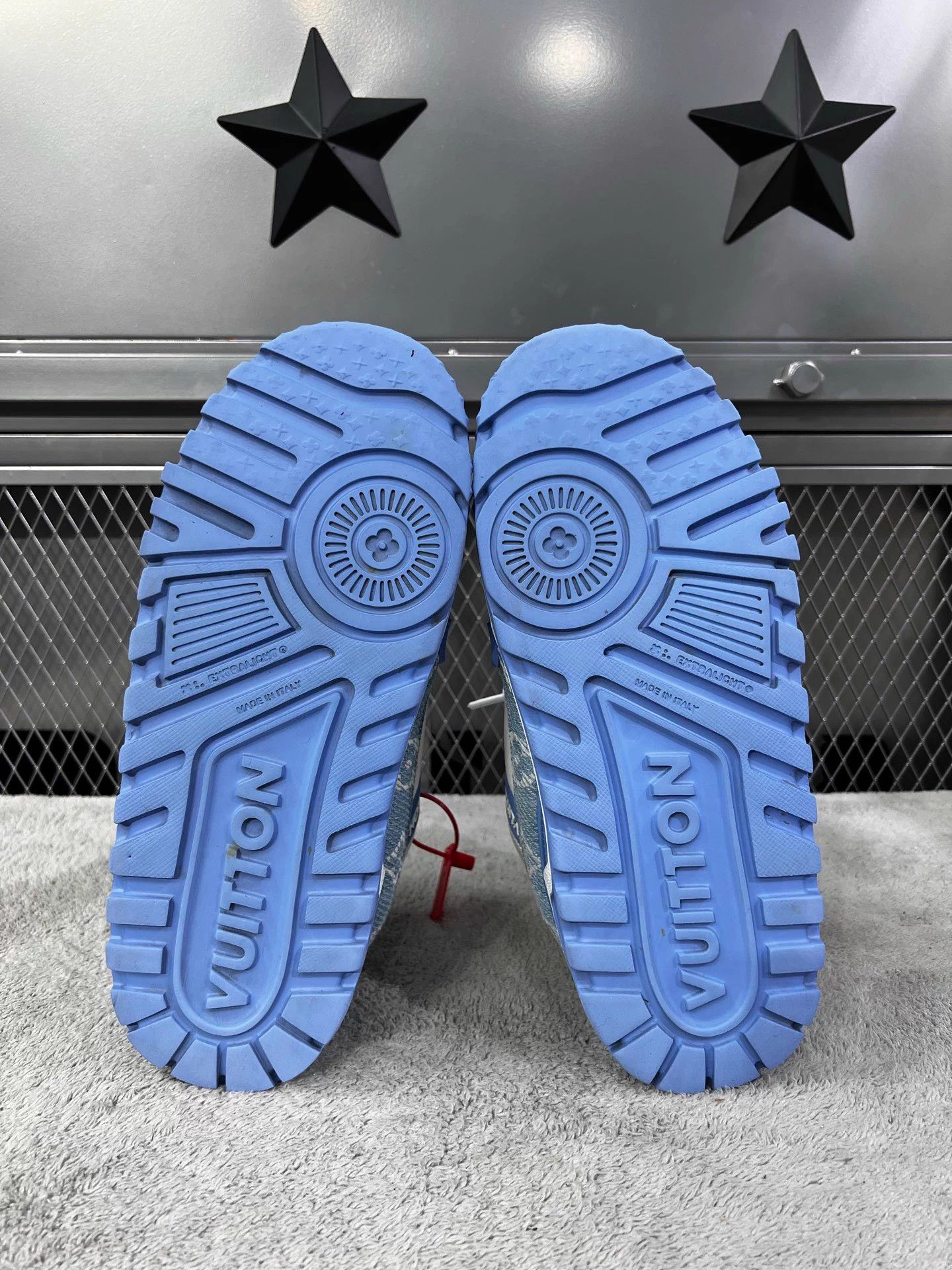 Louis Vuitton LOUIS VUITTON Trainer Maxi Blue White Denim 41.5 Size US 8.5 / EU 41-42 - 5 Thumbnail