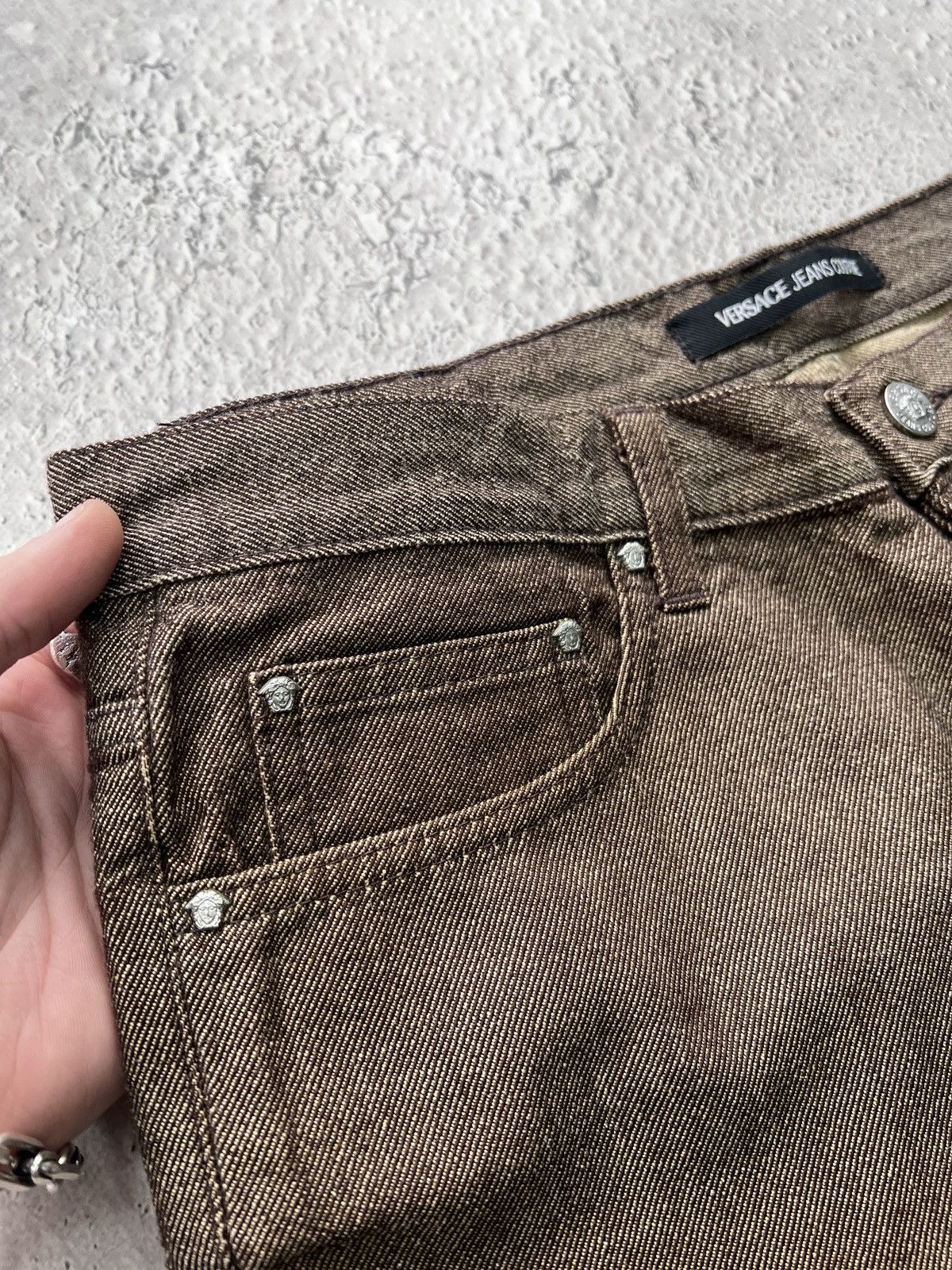 Versace Y2K RARE MEDUSA VERSACE JEANS PANTS WOOL/cotton Size US 34 / EU 50 - 8 Thumbnail