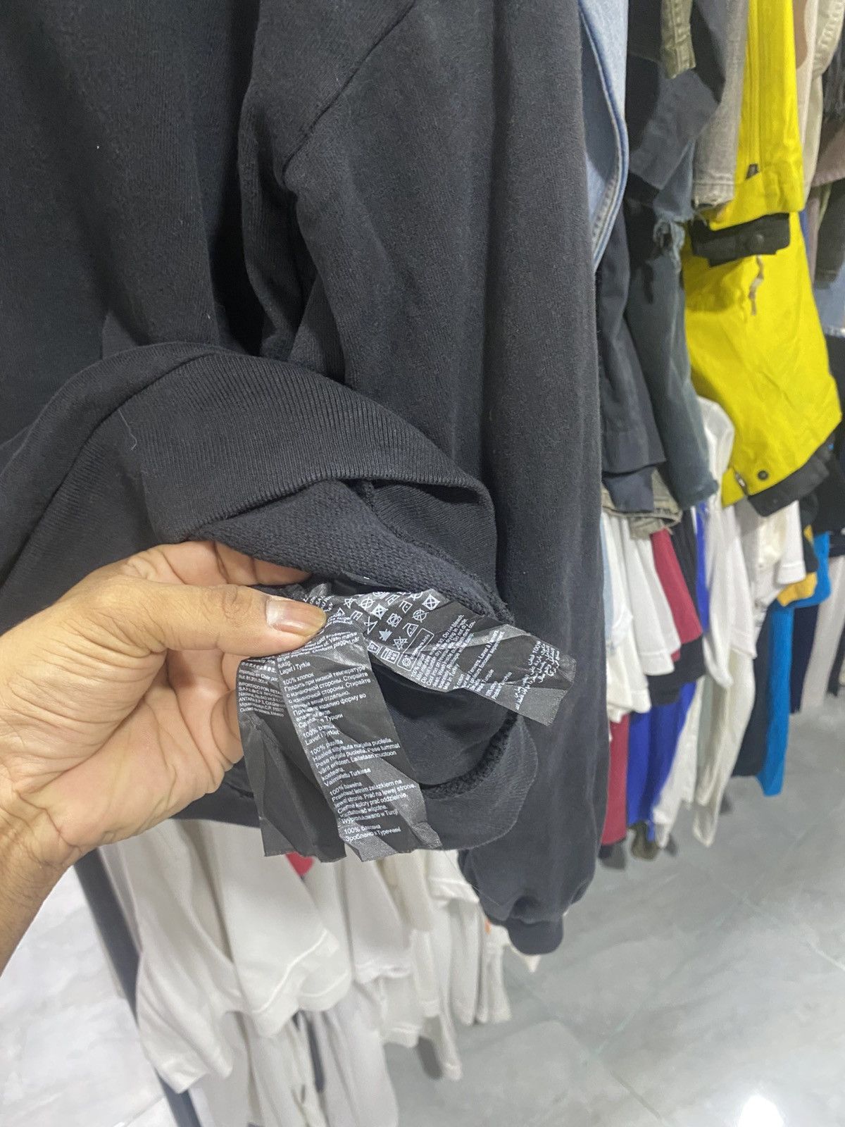 Allsaints Vintage AllSaints Cornu Hoodie in Black with a Washed-Effect Size US S / EU 44-46 / 1 - 6 Thumbnail
