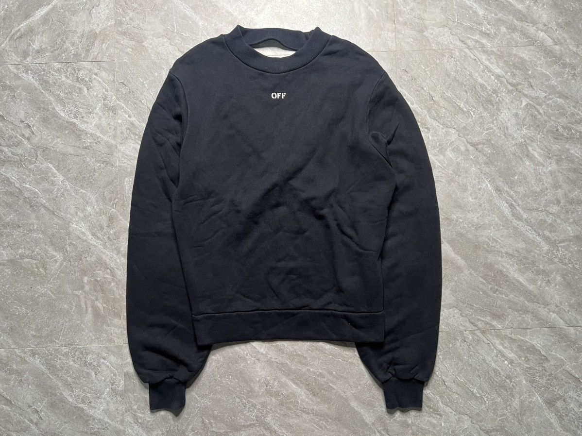 Off-White Off-White Chest print Oversized Backless Sweatshirr Size XS / US 0-2 / IT 36-38 - 1 Thumbnail