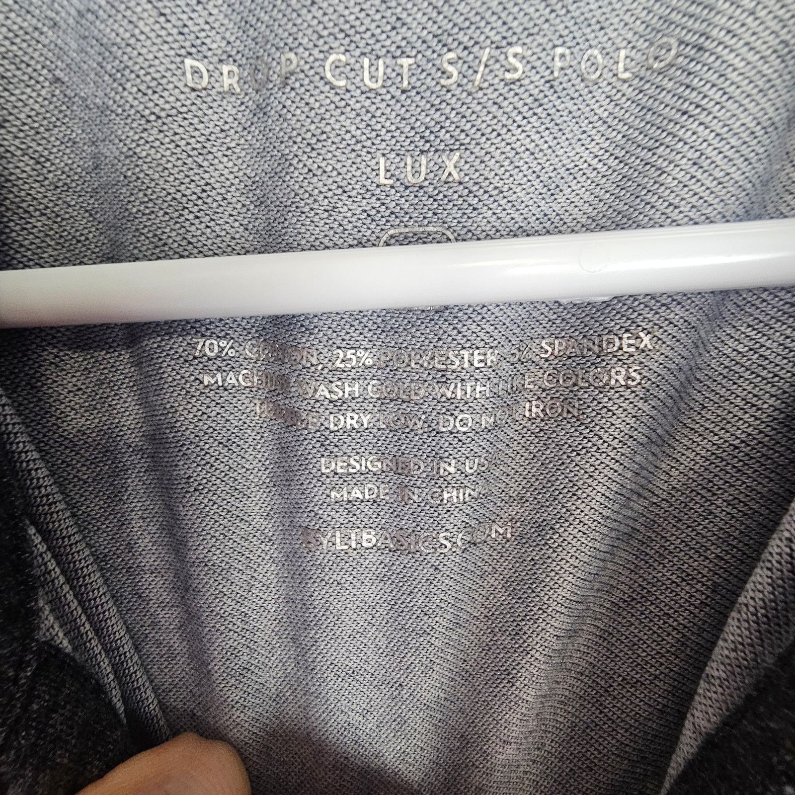 BYLT Premium Basics Bylt Mens Drop Cut SS Polo Lux L Stretch WIcking Minimalist Size US L / EU 52-54 / 3 - 7 Thumbnail
