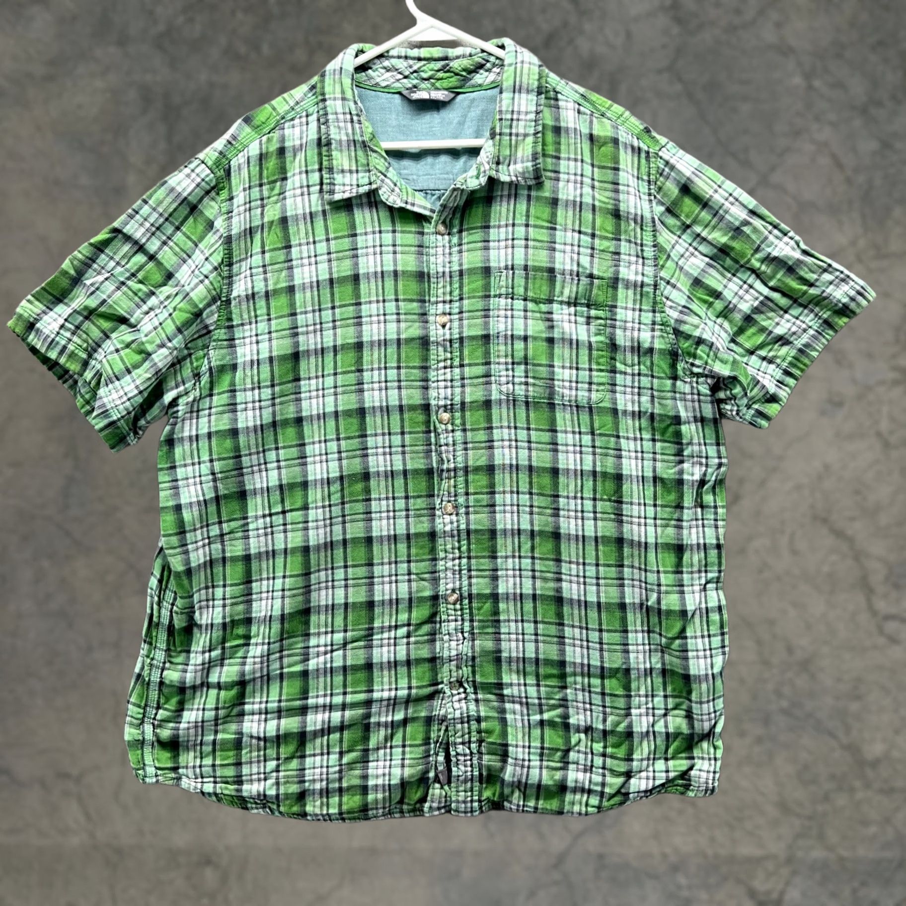 The North Face The North Face Shirt Men 2XL Green Button-Down Plaid Short Sleeve Casual Shirt Size US XXL / EU 58 / 5 - 1 Thumbnail