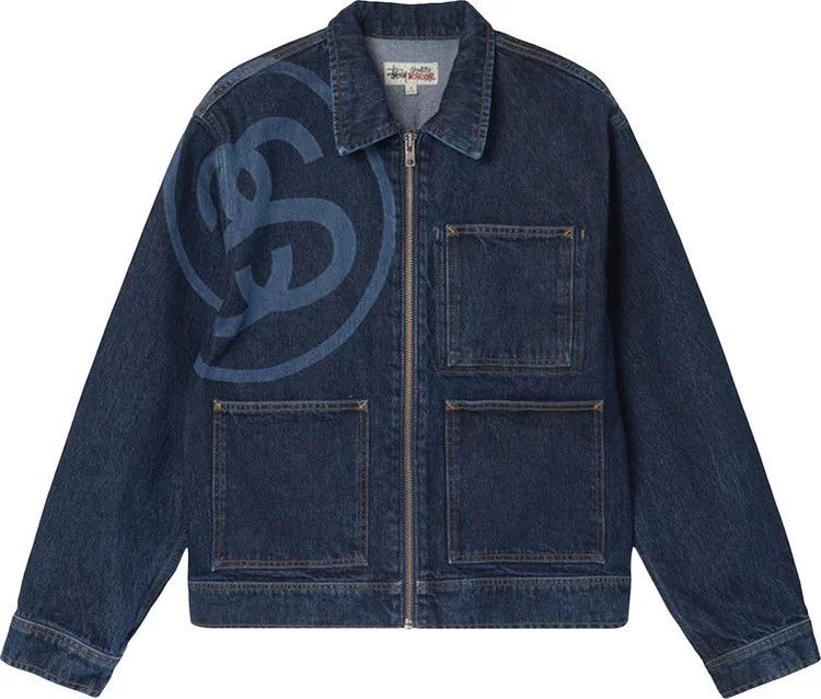 Stussy stussy ss link zip work jacket | Grailed