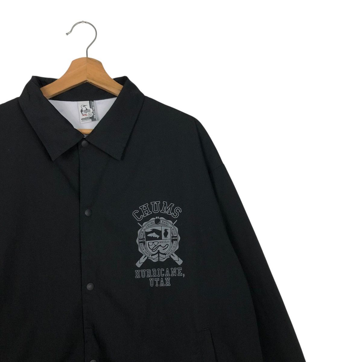 🔥VINTAGE LIGHT JACKET CHUMS BIG LOGO ISSEY MIYAKE