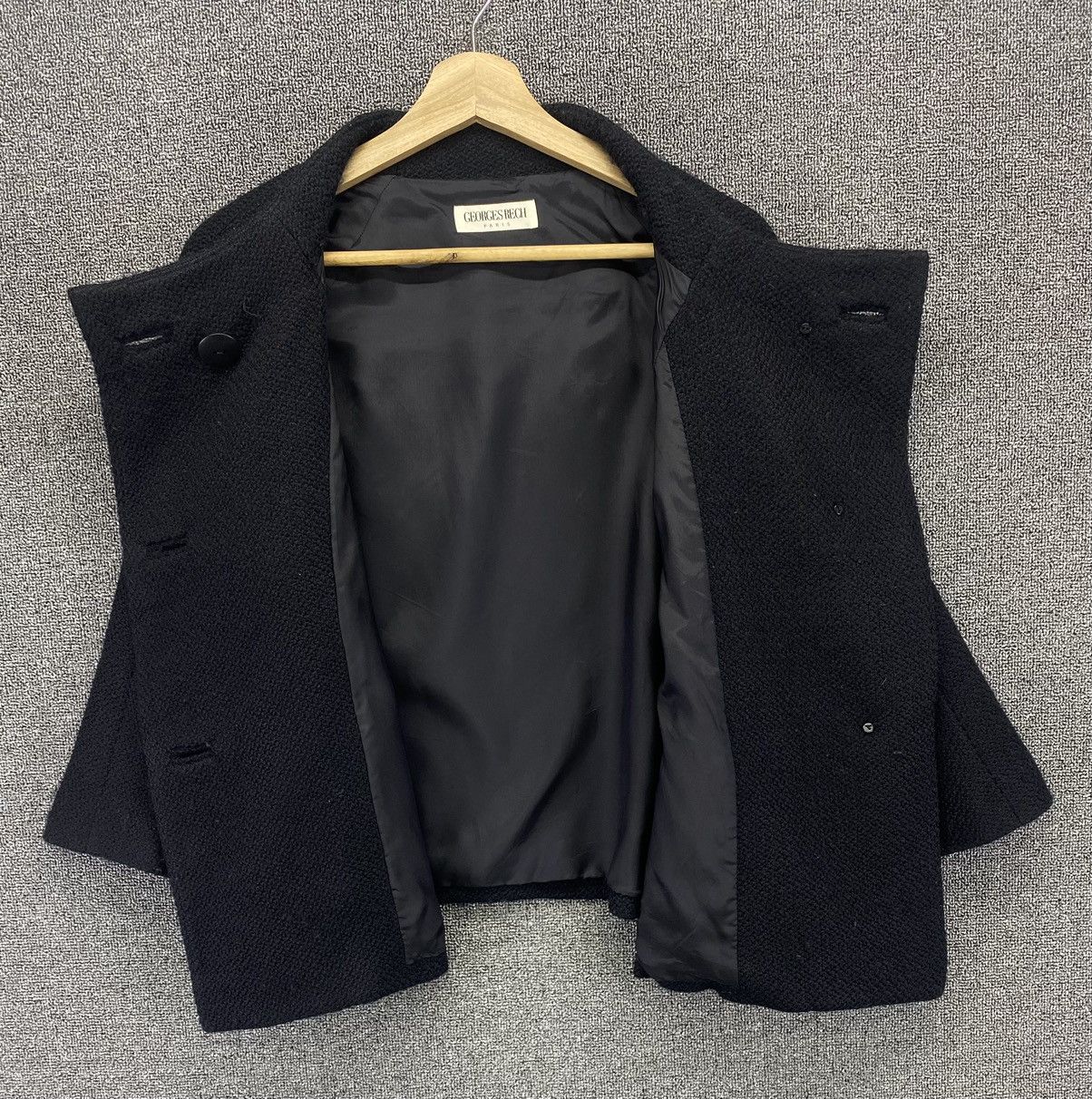 George Vintage George Rech Paris Button Up Wool Cardigan Jacket Size M / US 6-8 / IT 42-44 - 6 Thumbnail