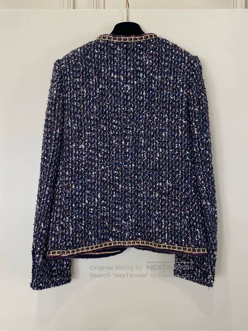 Chanel Chanel 21a Women's Castle Berry Embroidered Sequin Jacket Size XS / US 0-2 / IT 36-38 - 7 Thumbnail