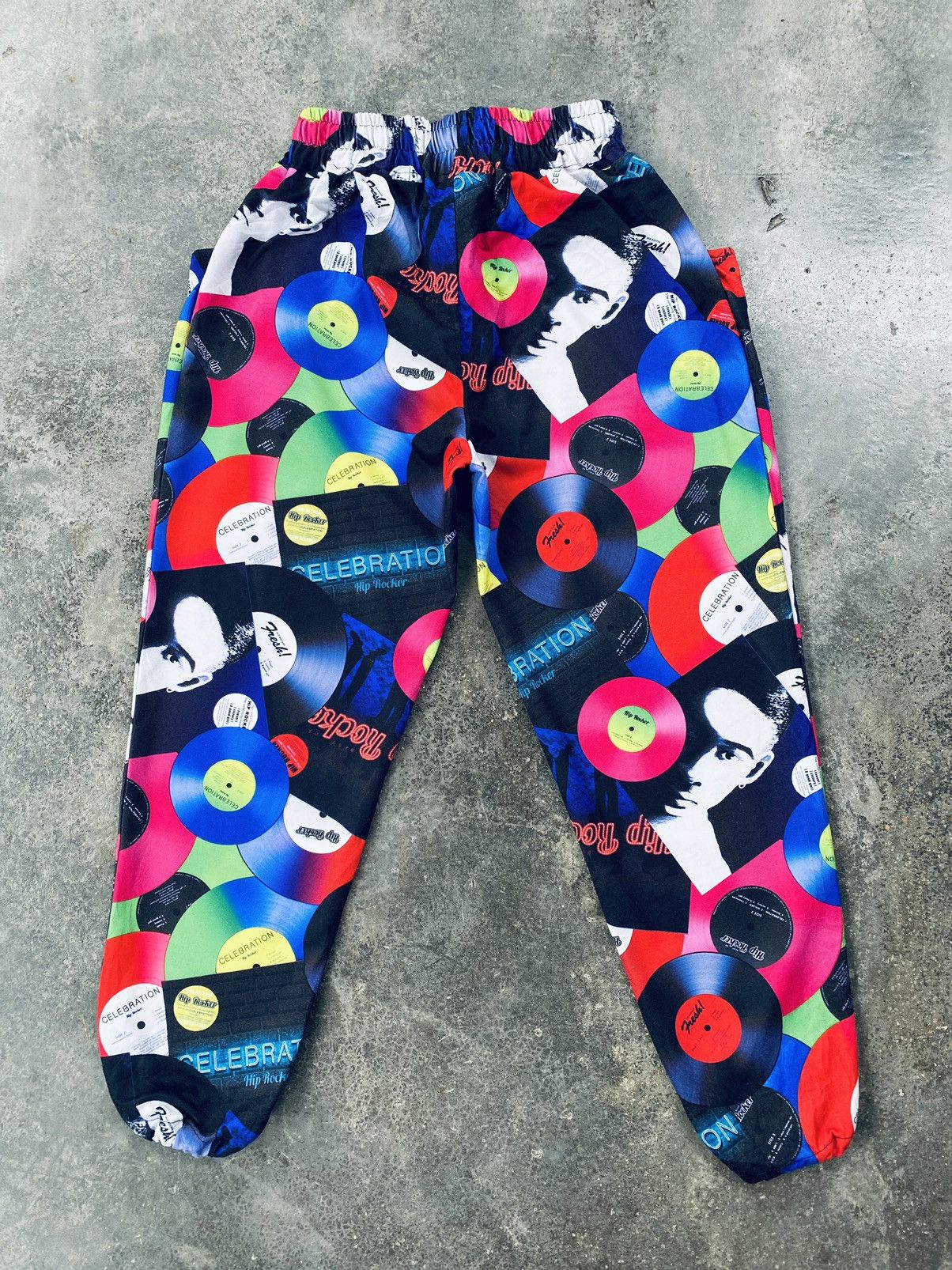 Japanese Brand Vintage Hip Rock Printed Vinyl Pants Size US 28 / EU 44 - 2 Thumbnail
