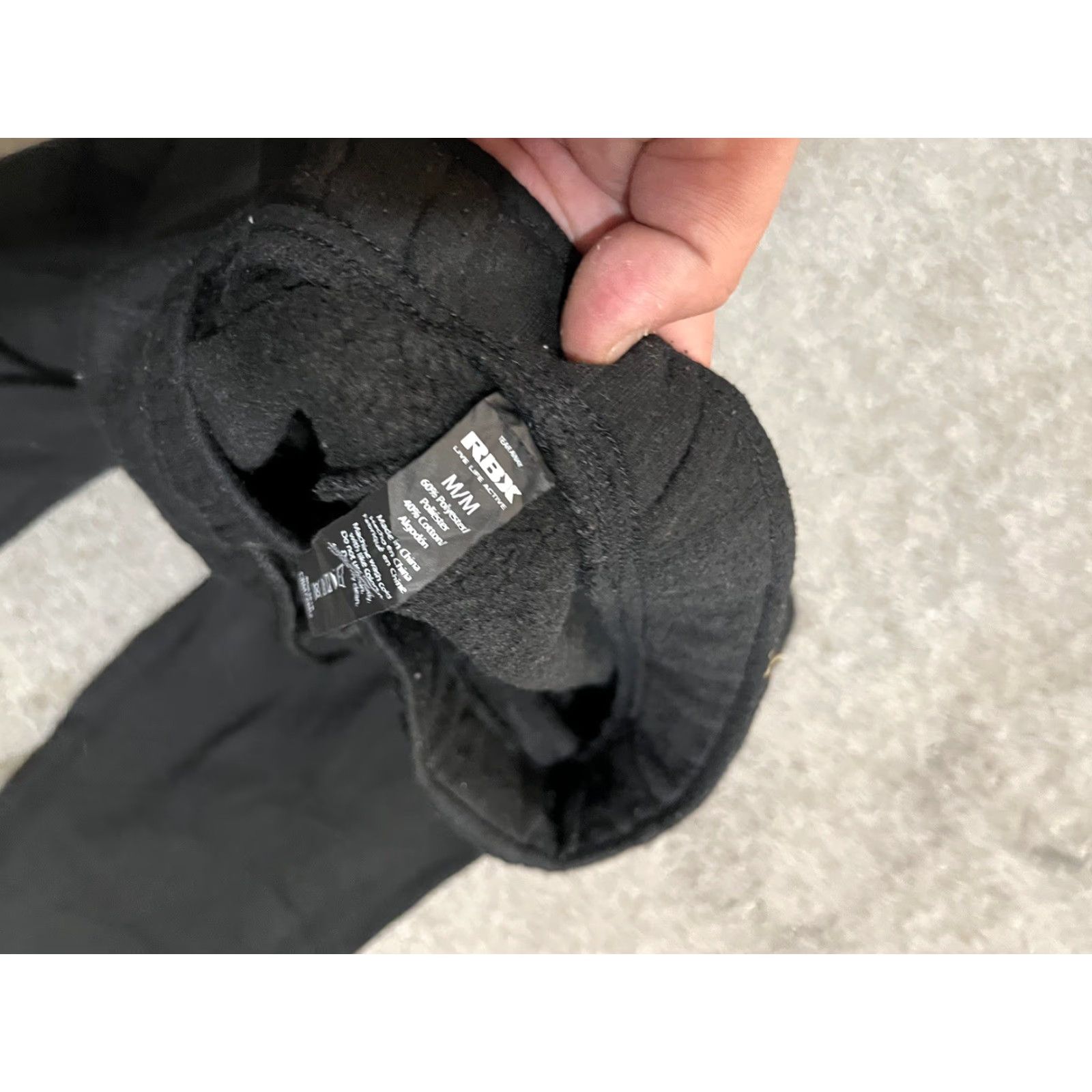 Vintage RBX Active Men's Medium Fleece Jogger Pants Black Athletic Training Pants Size US 31 - 5 Thumbnail