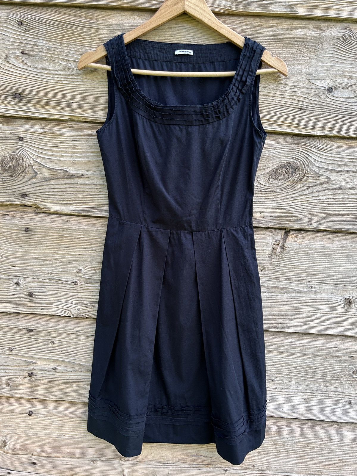 Miu Miu 00s Vintage Miu Miu 2006 Black Dress Size 40 Size S / US 4 / IT 40 - 1 Thumbnail