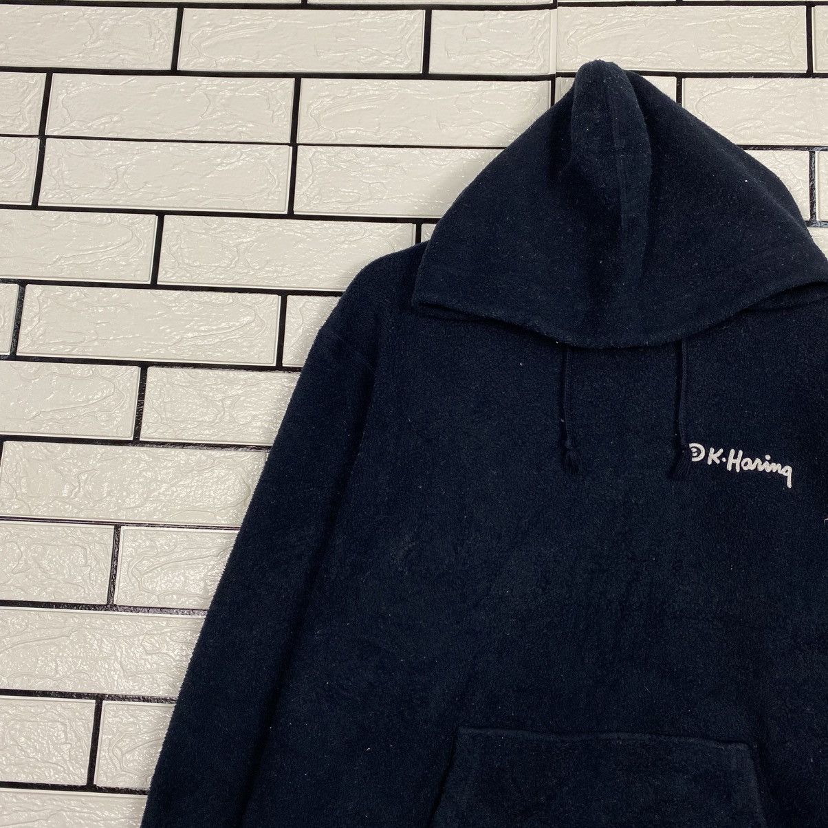 Japanese Brand 📌Pull Over Hoodie Keith Haring Big Logo Size US L / EU 52-54 / 3 - 8 Thumbnail